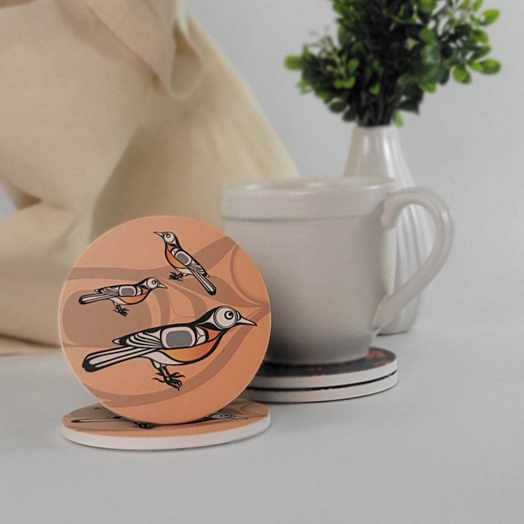 Robin Ceramic Coasters
