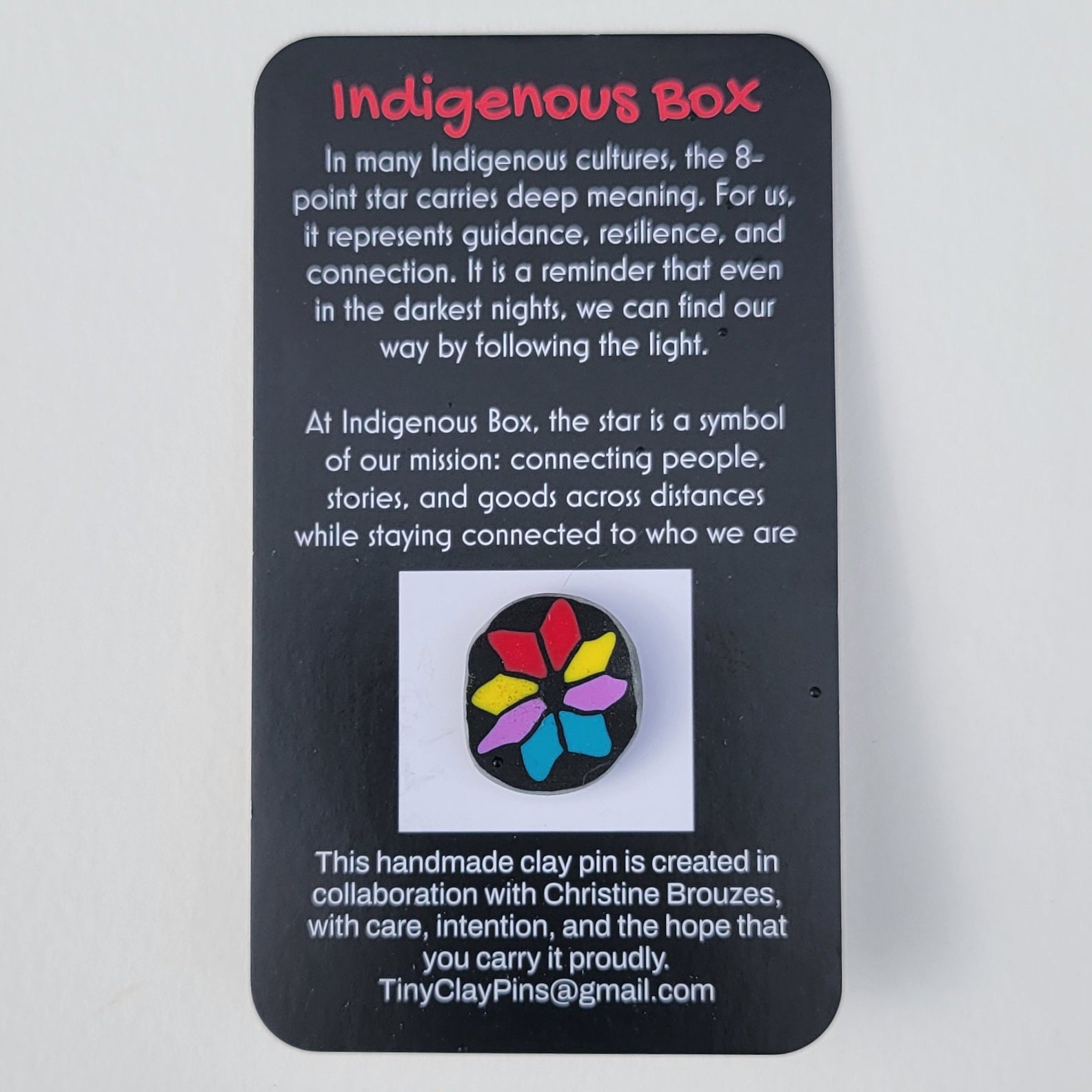 Tiny Clay Indigenous Star Pins