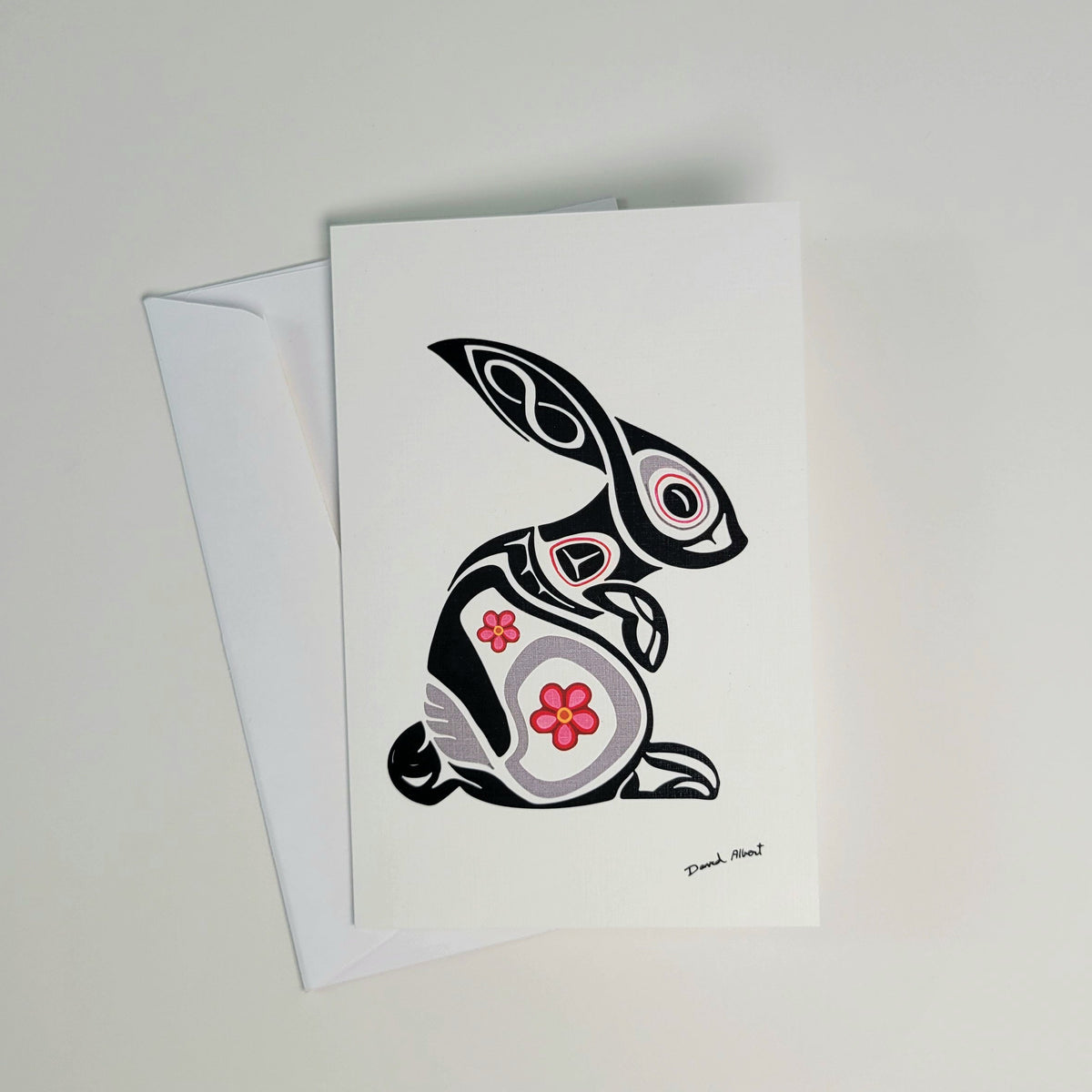 Rabbit Art Print Card