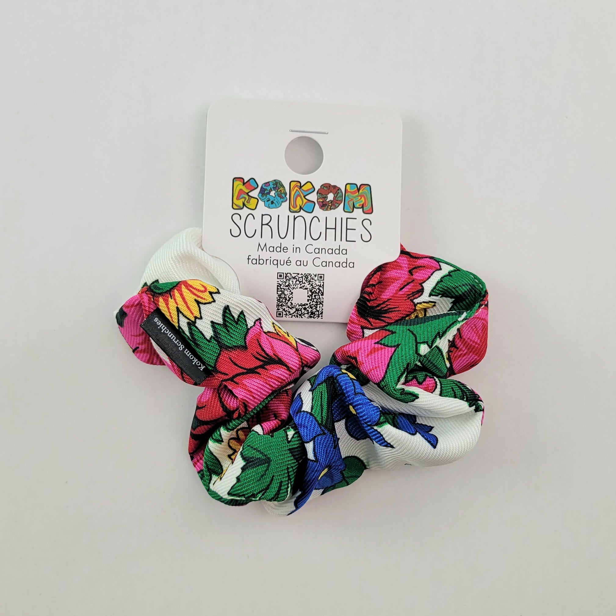 White Core Scrunchies