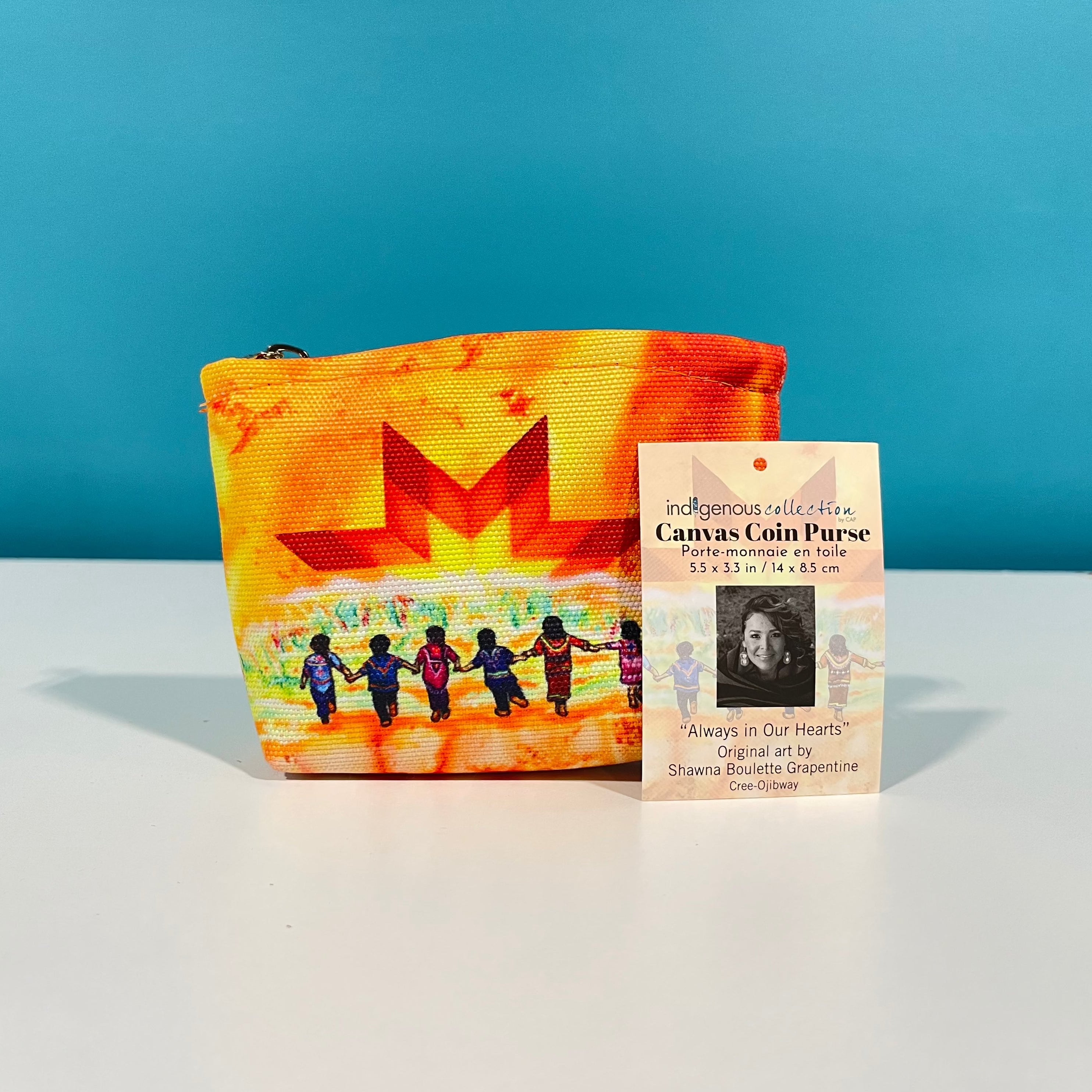 Indigenous Collection - Canvas Coin Purse "Leaving Soon"