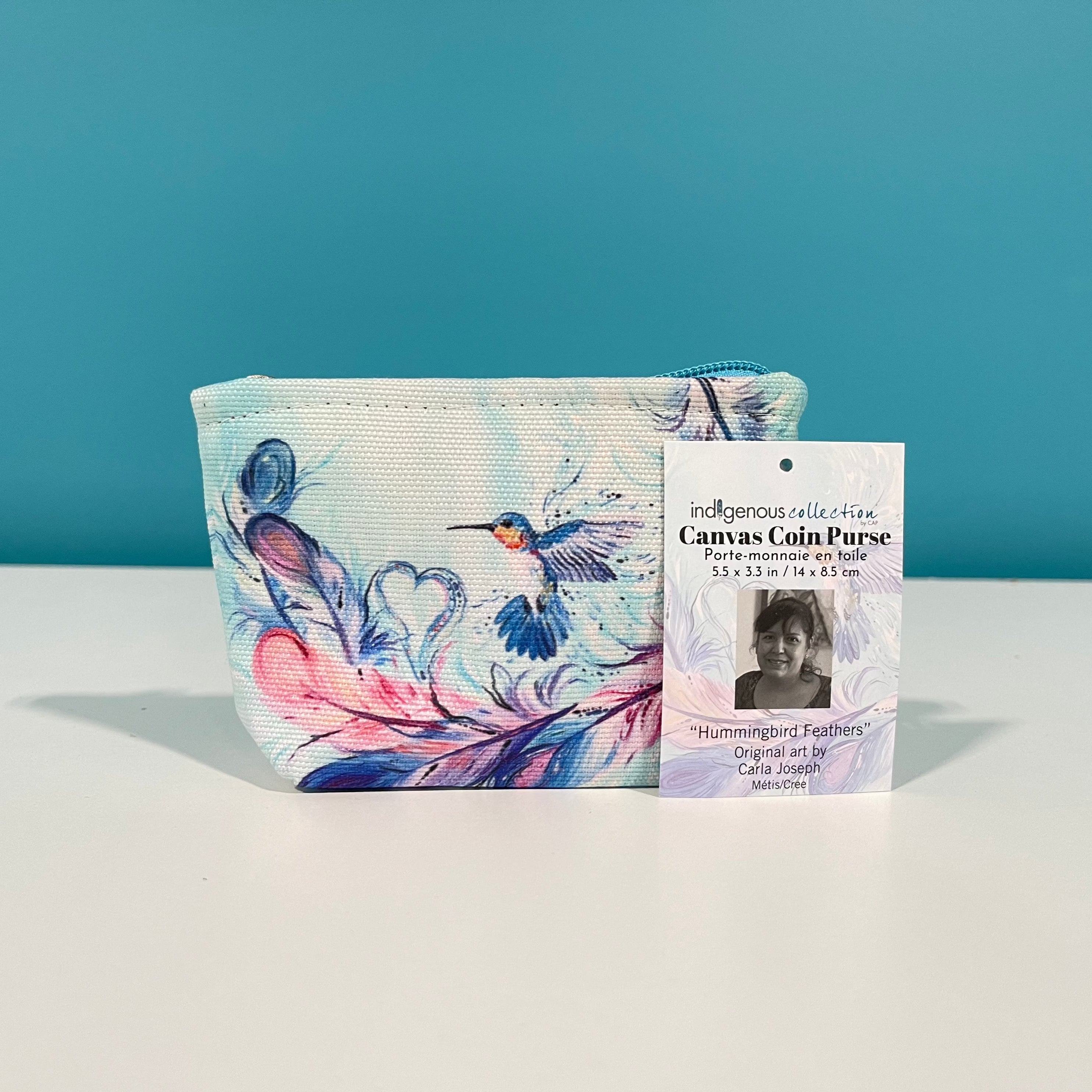 Indigenous Collection - Canvas Coin Purse "Leaving Soon"