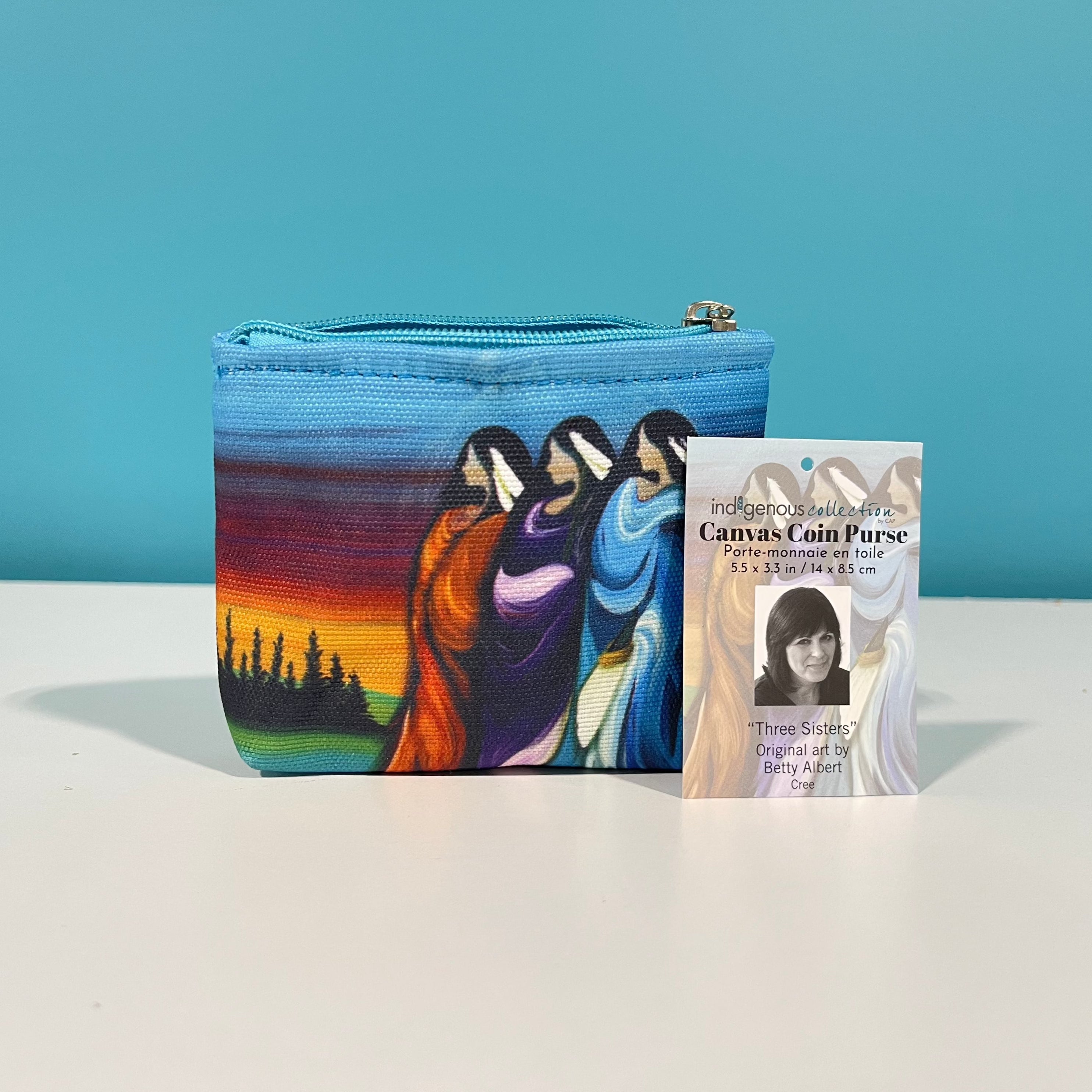 Indigenous Collection - Canvas Coin Purse "Leaving Soon"
