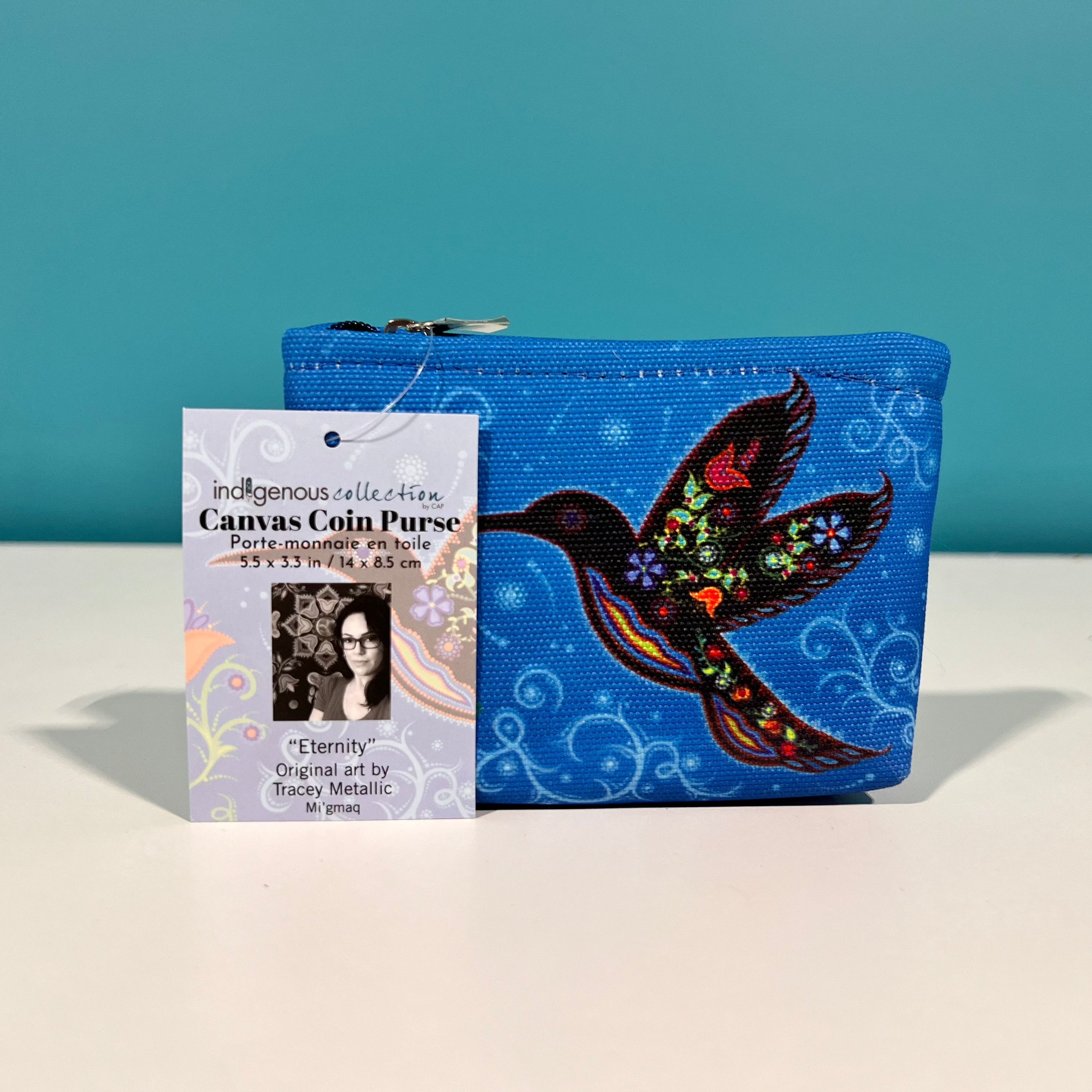 Indigenous Collection - Canvas Coin Purse "Leaving Soon"