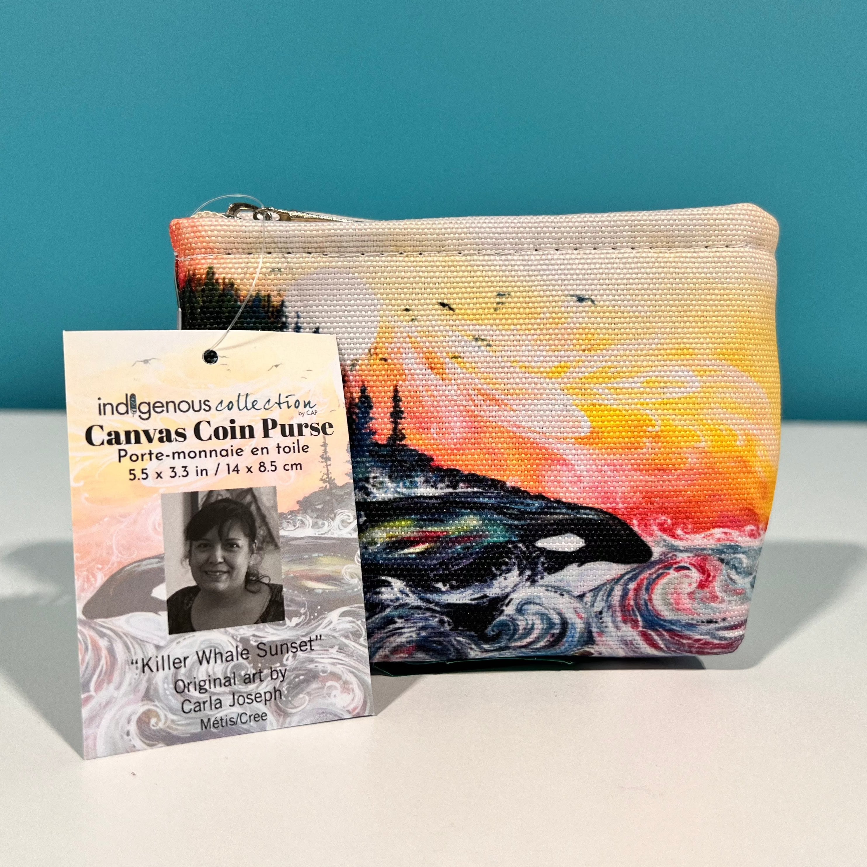 Indigenous Collection - Canvas Coin Purse "Leaving Soon"