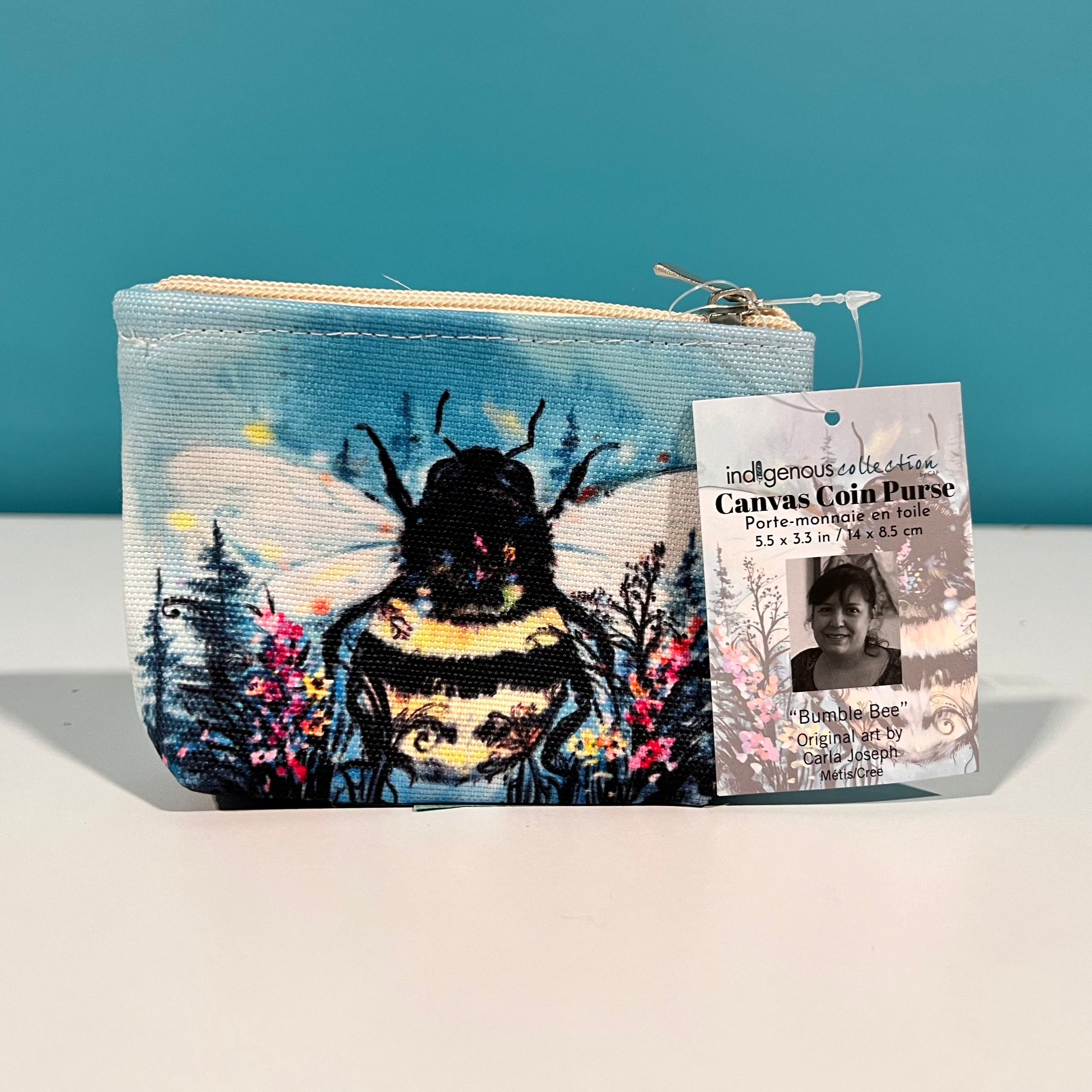 Indigenous Collection - Canvas Coin Purse "Leaving Soon"