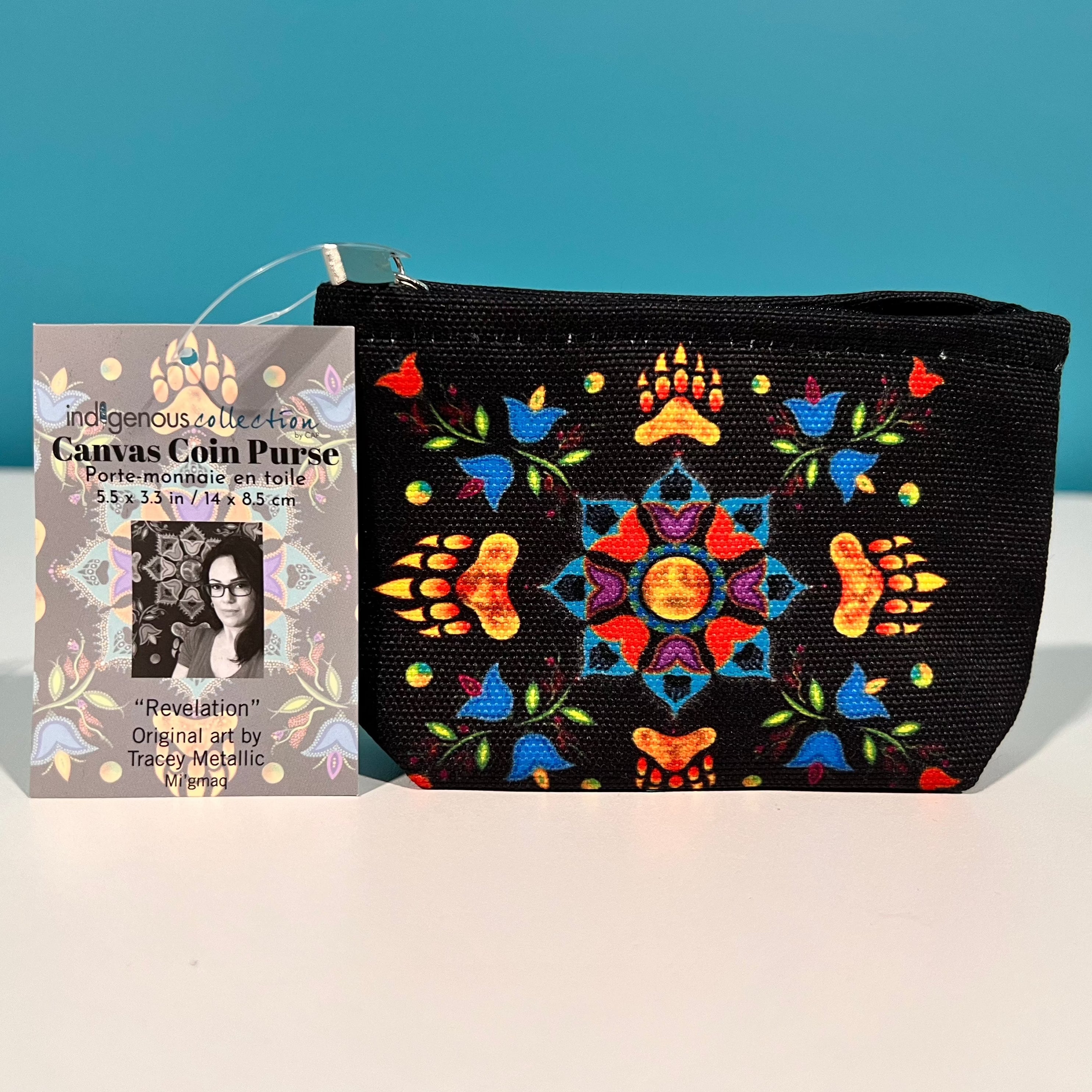 Indigenous Collection - Canvas Coin Purse "Leaving Soon"