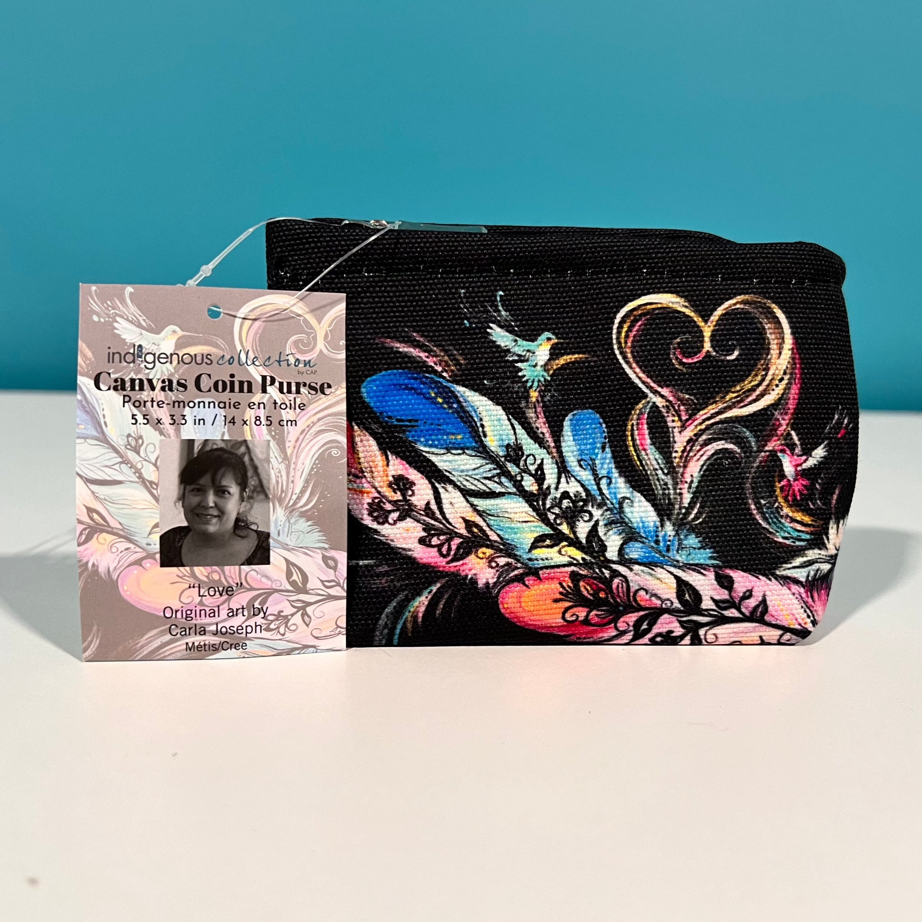 Indigenous Collection - Canvas Coin Purse "Leaving Soon"