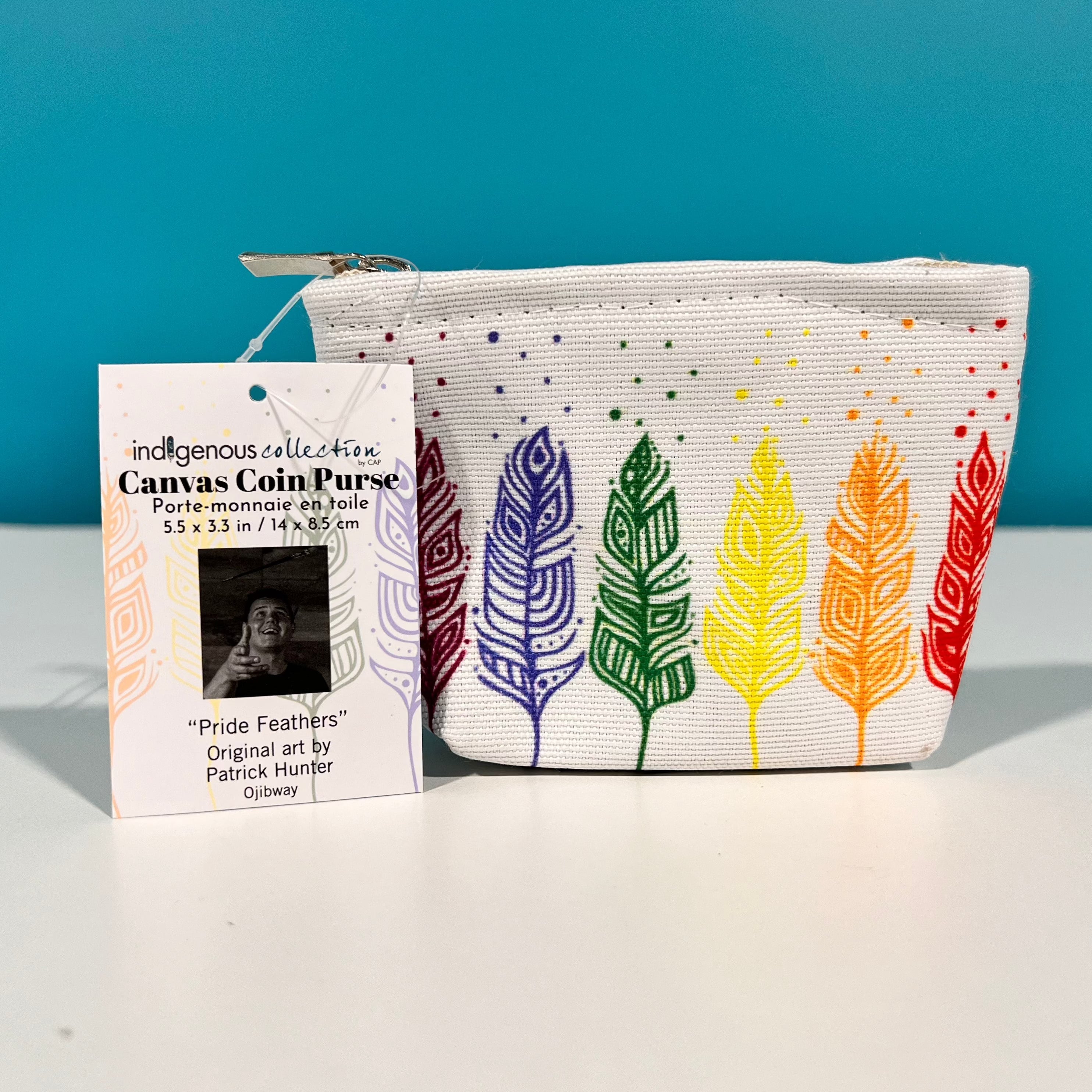 Indigenous Collection - Canvas Coin Purse "Leaving Soon"