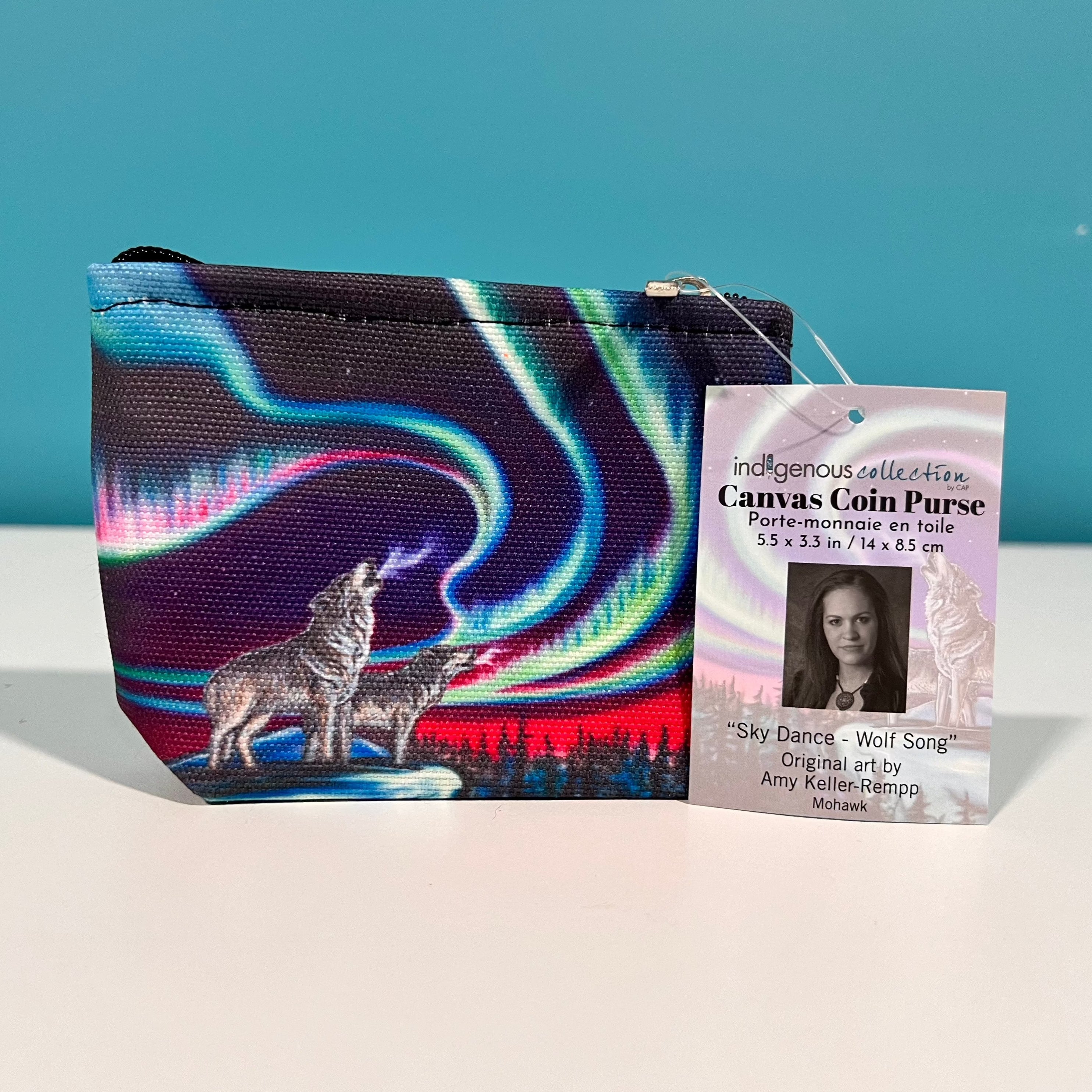 Indigenous Collection - Canvas Coin Purse "Leaving Soon"