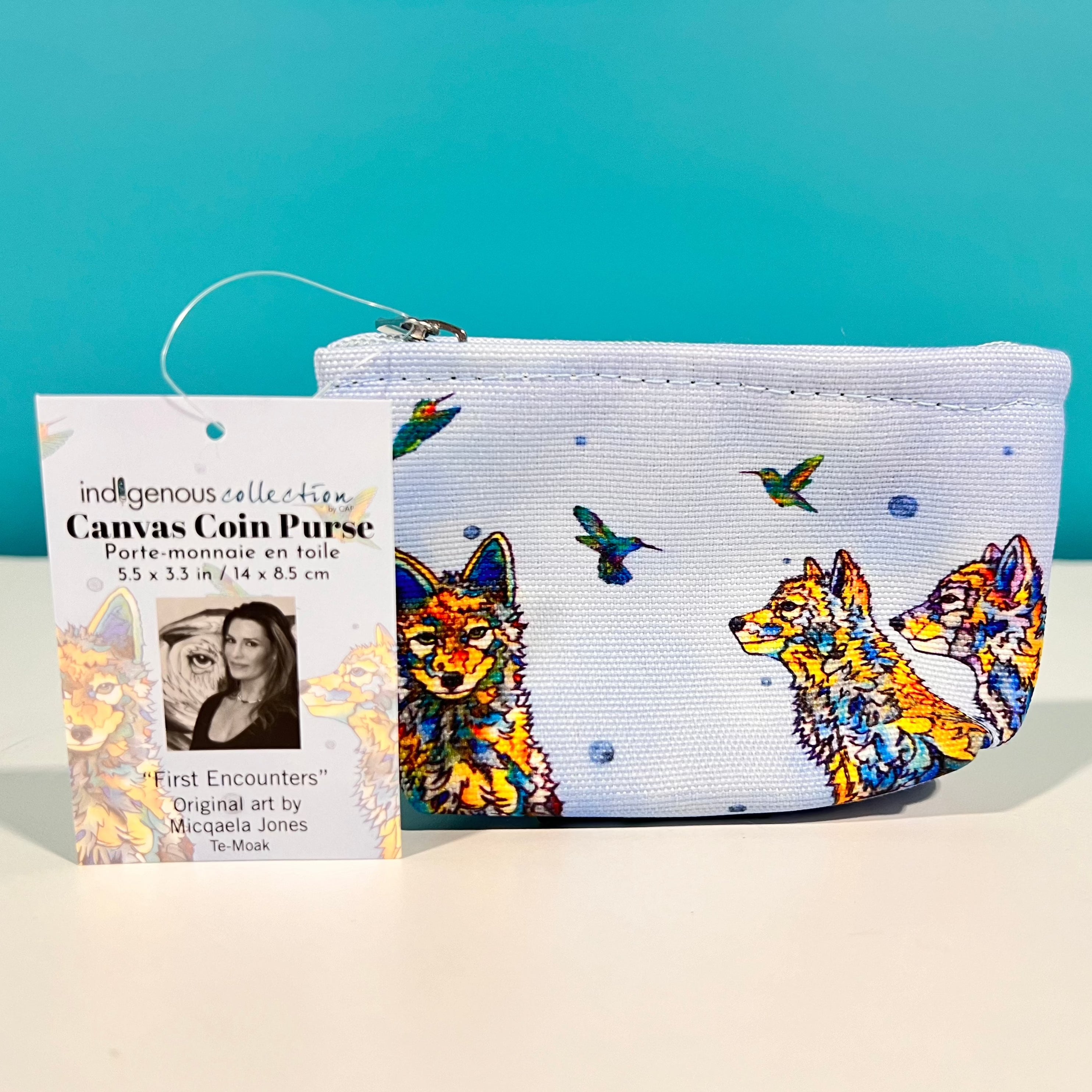 Indigenous Collection - Canvas Coin Purse "Leaving Soon"