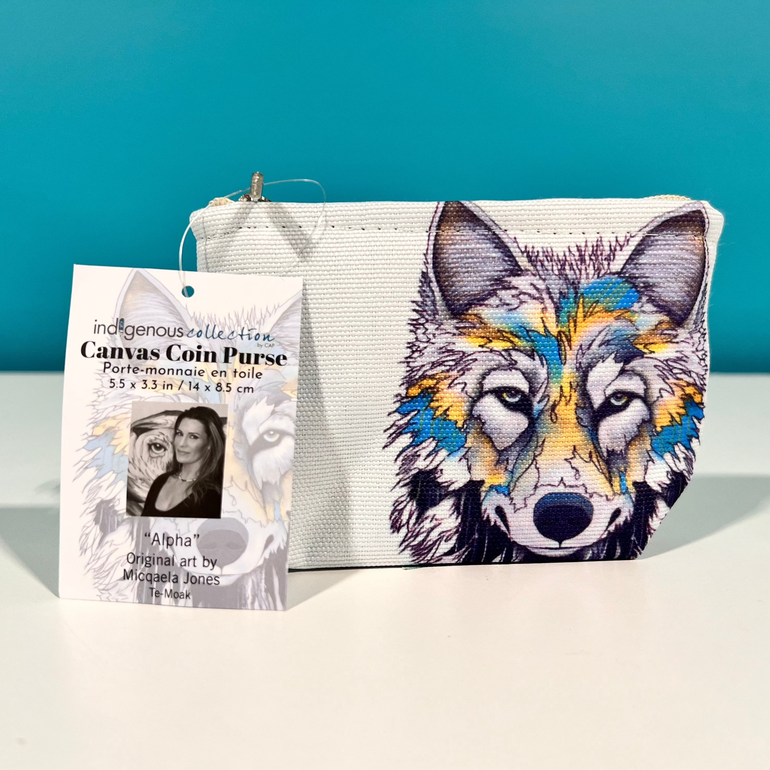 Indigenous Collection - Canvas Coin Purse "Leaving Soon"