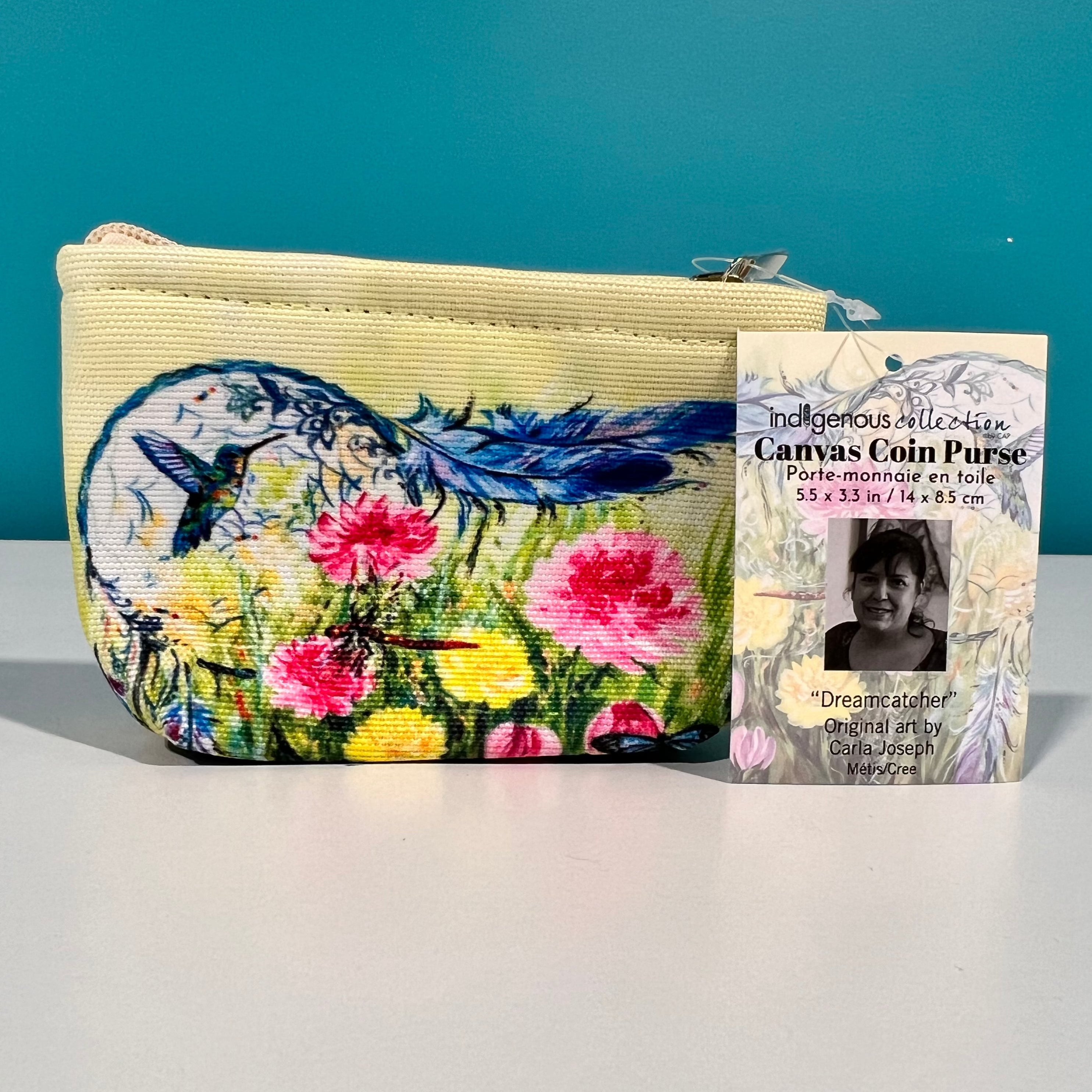 Indigenous Collection - Canvas Coin Purse "Leaving Soon"