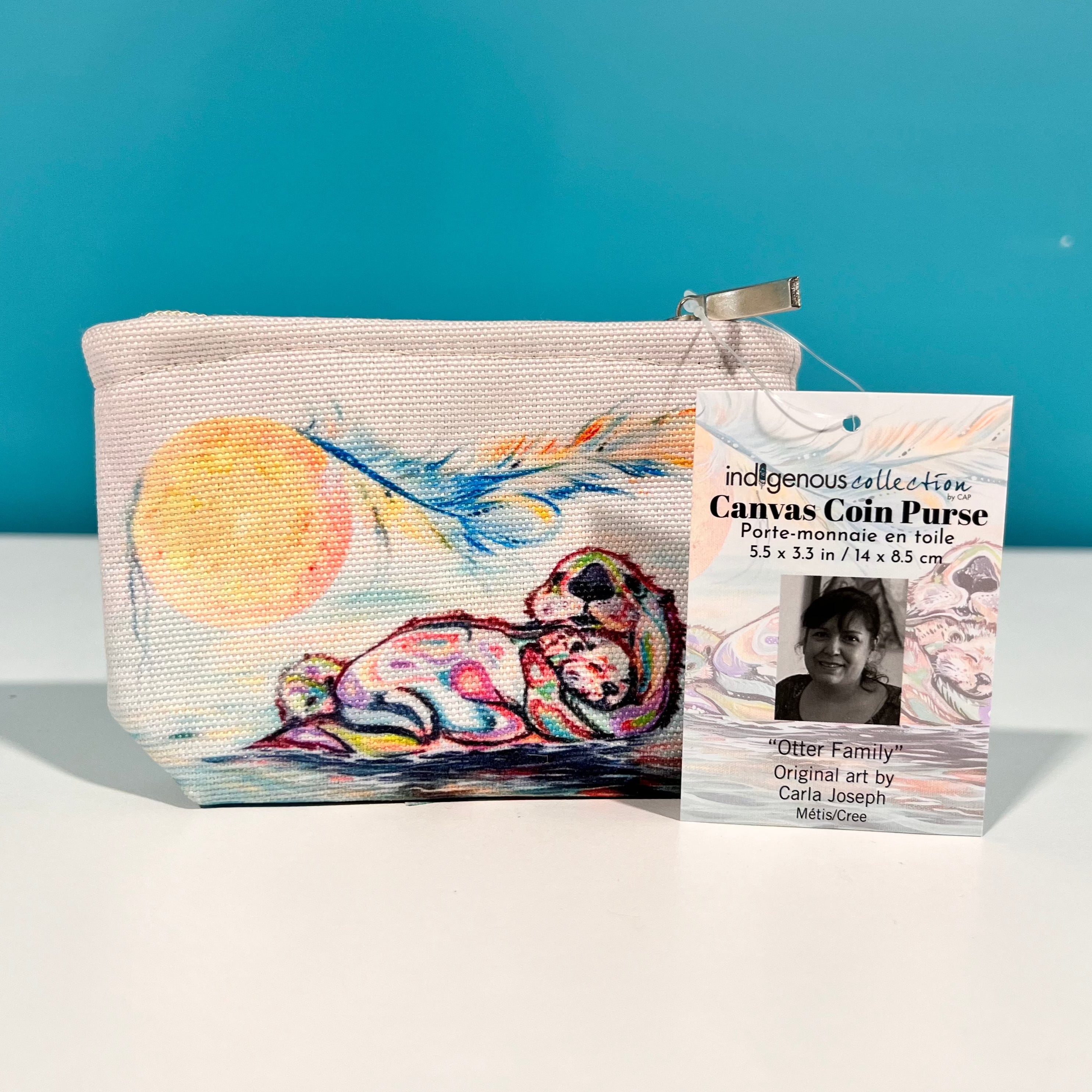 Indigenous Collection - Canvas Coin Purse "Leaving Soon"