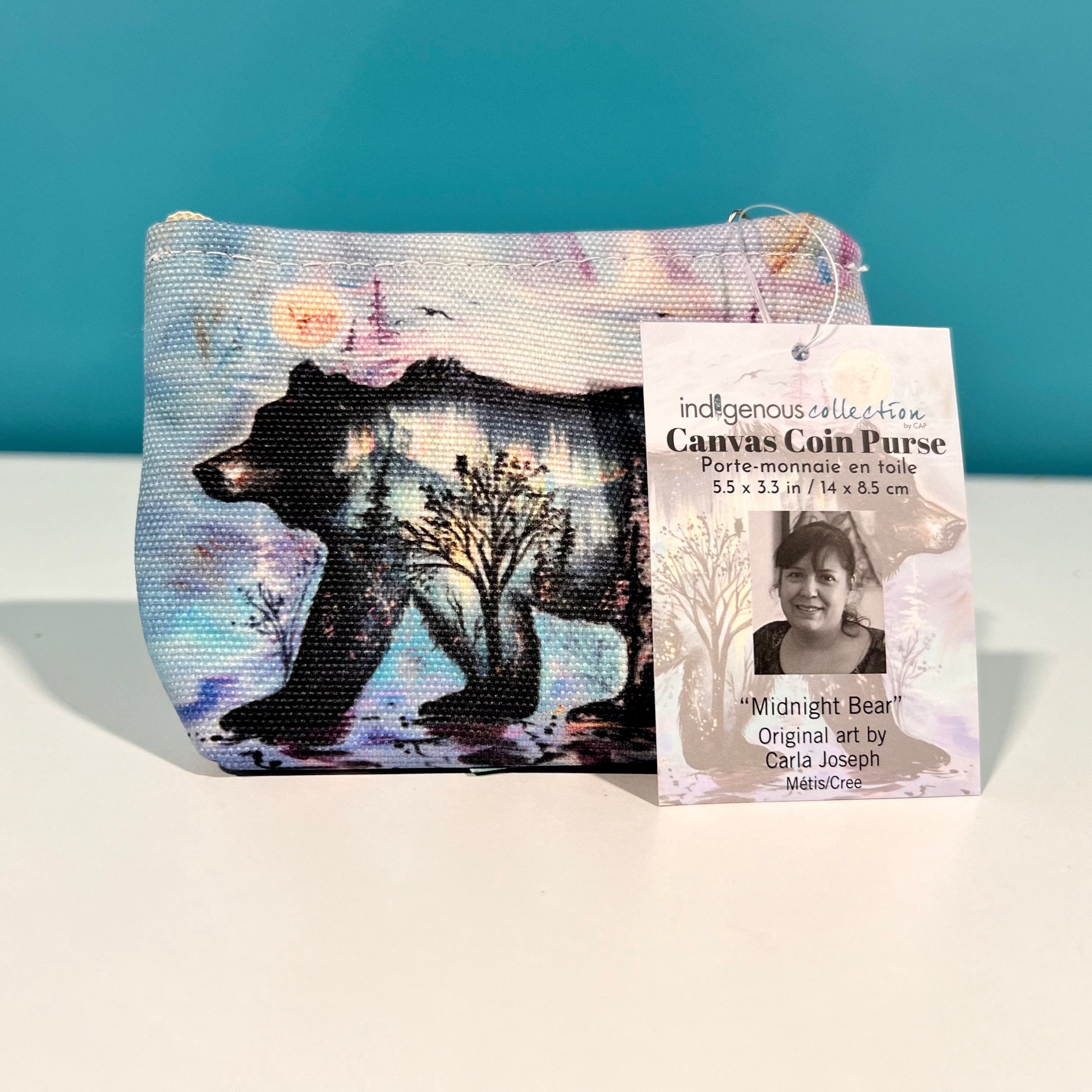 Indigenous Collection - Canvas Coin Purse "Leaving Soon"