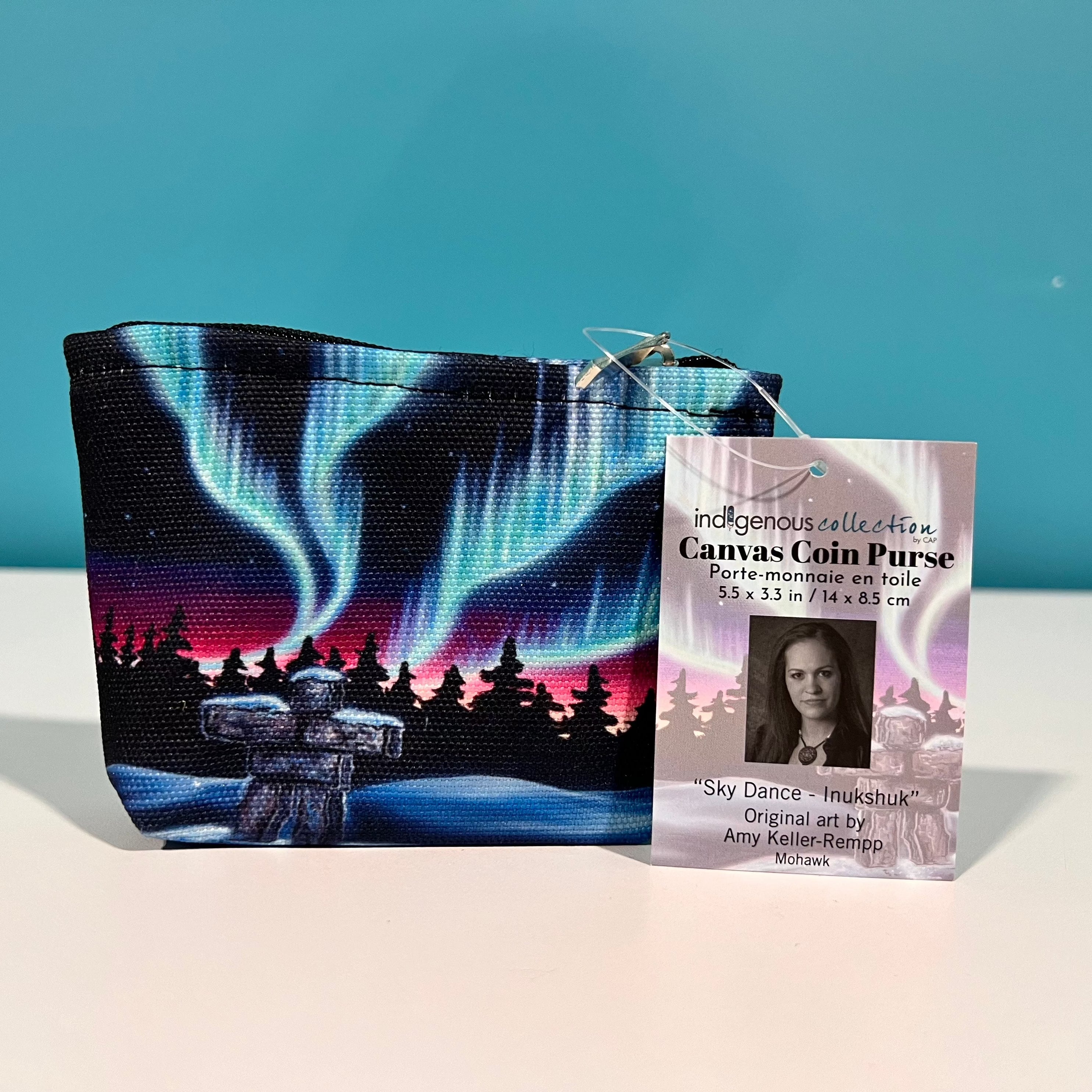 Indigenous Collection - Canvas Coin Purse "Leaving Soon"