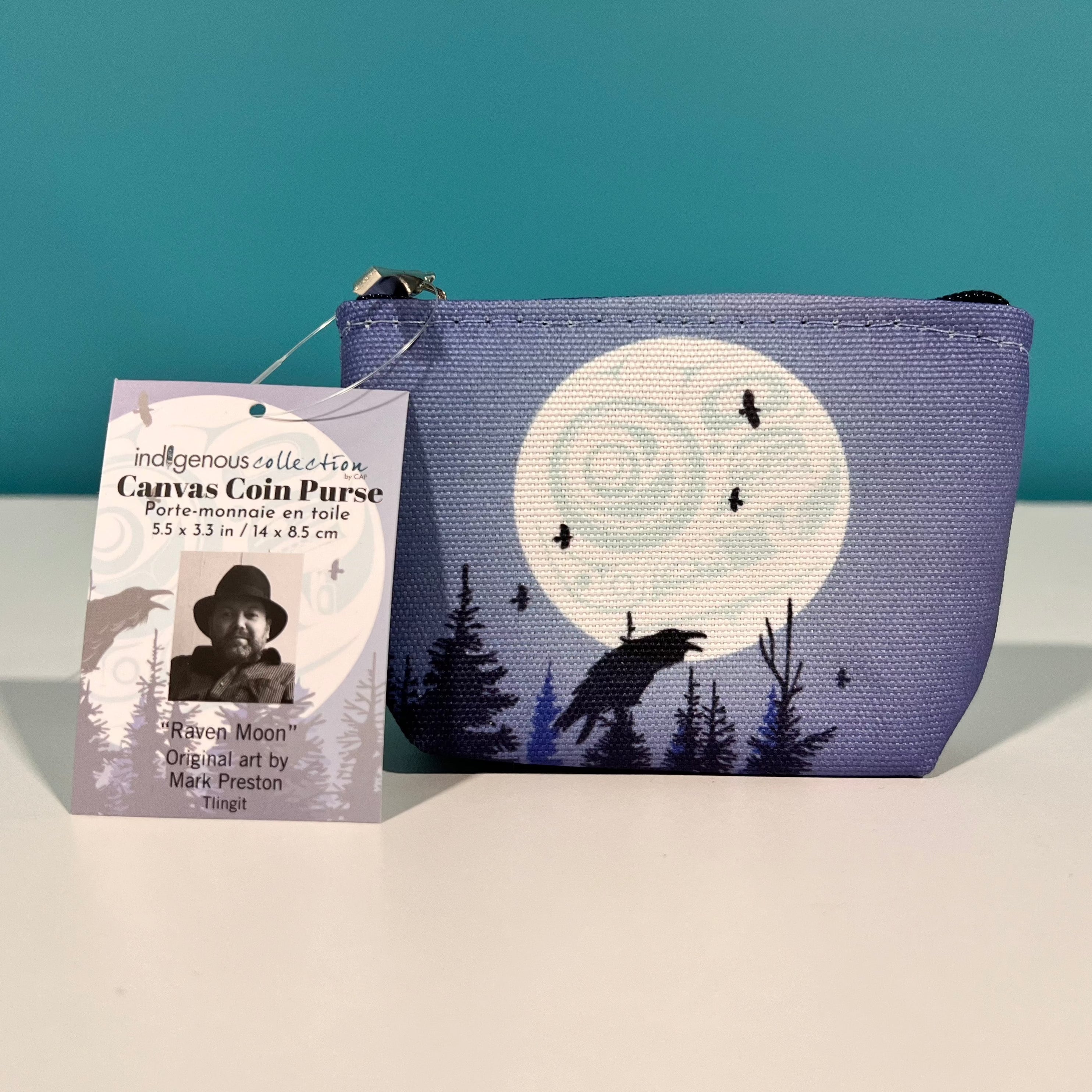 Indigenous Collection - Canvas Coin Purse "Leaving Soon"