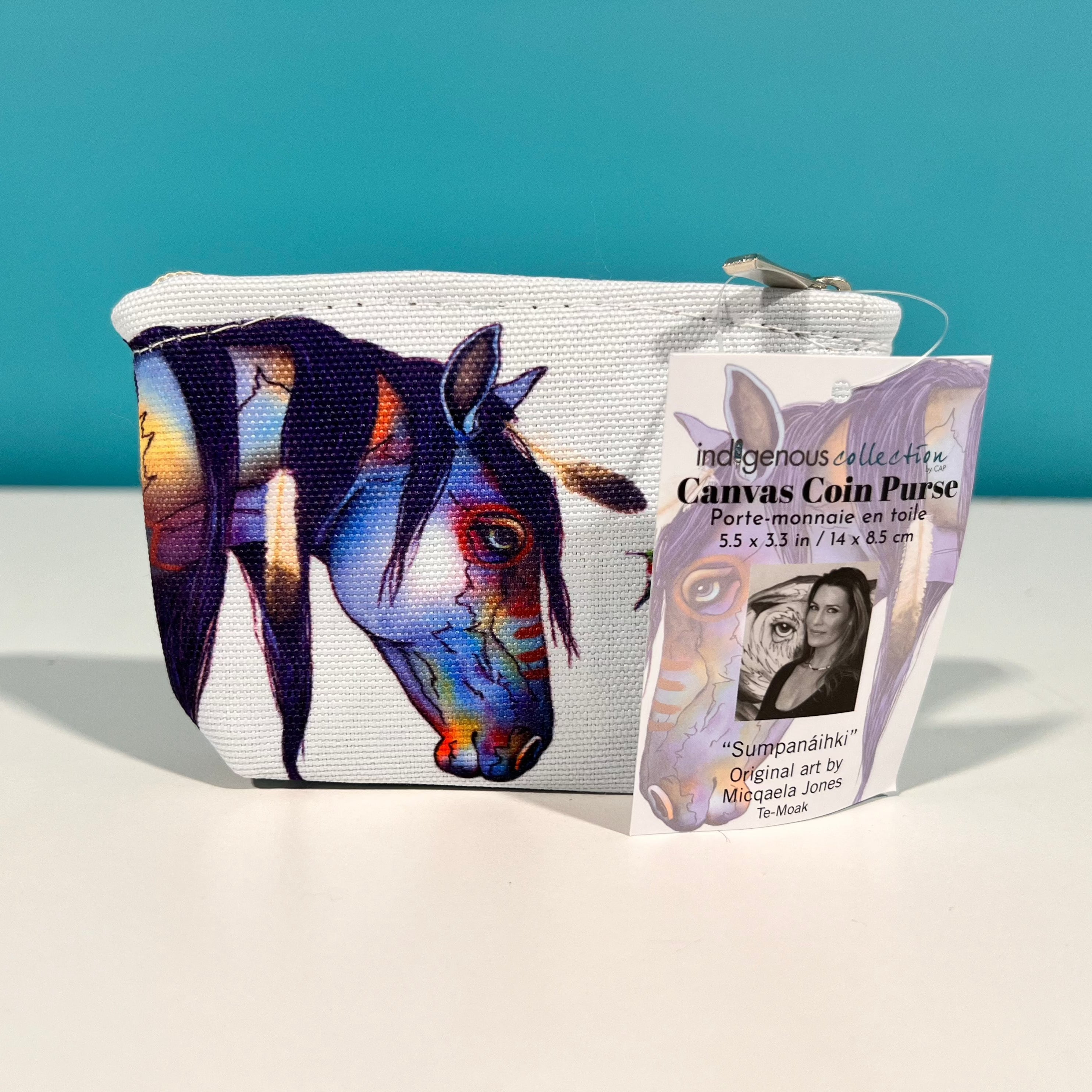 Indigenous Collection - Canvas Coin Purse "Leaving Soon"