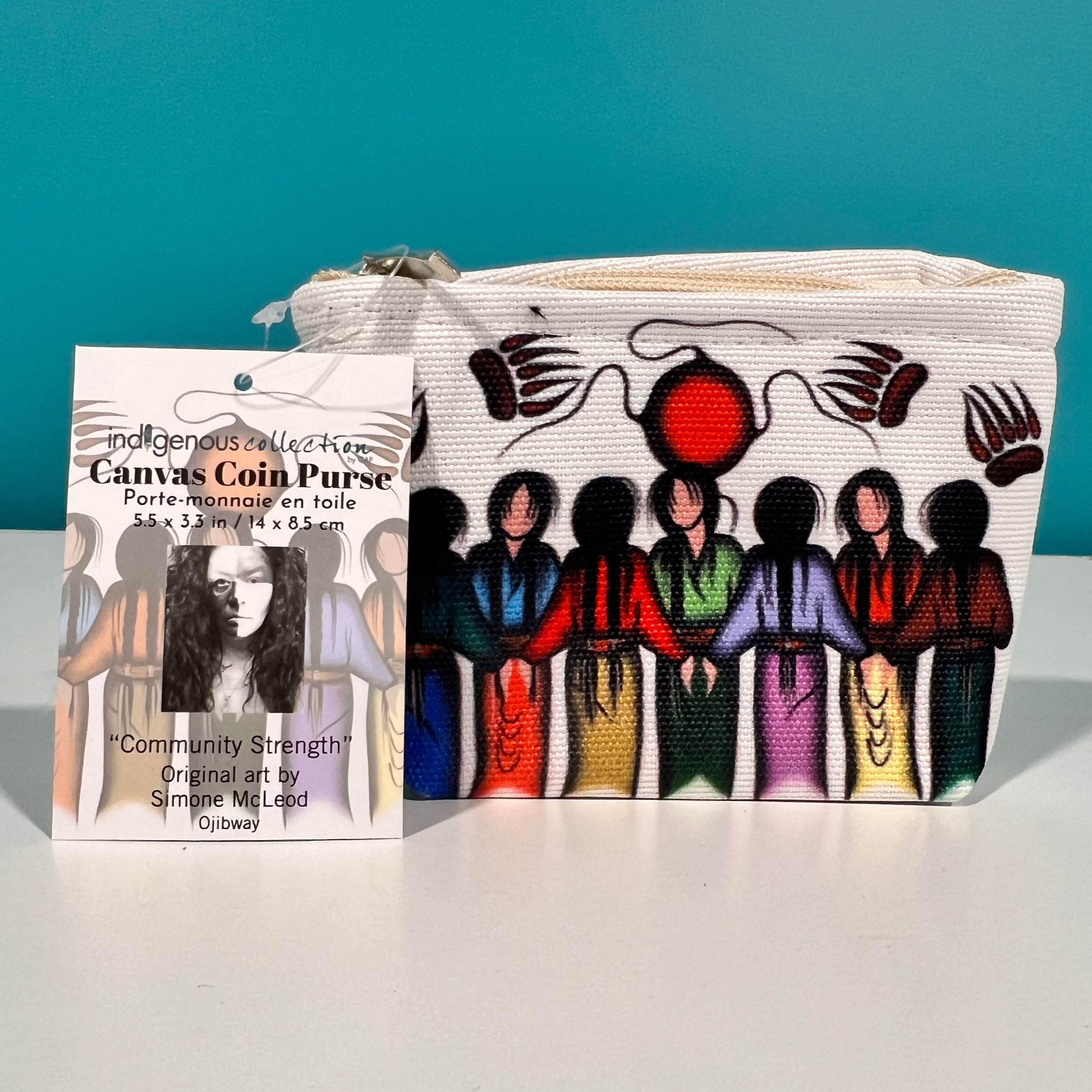 Indigenous Collection - Canvas Coin Purse "Leaving Soon"