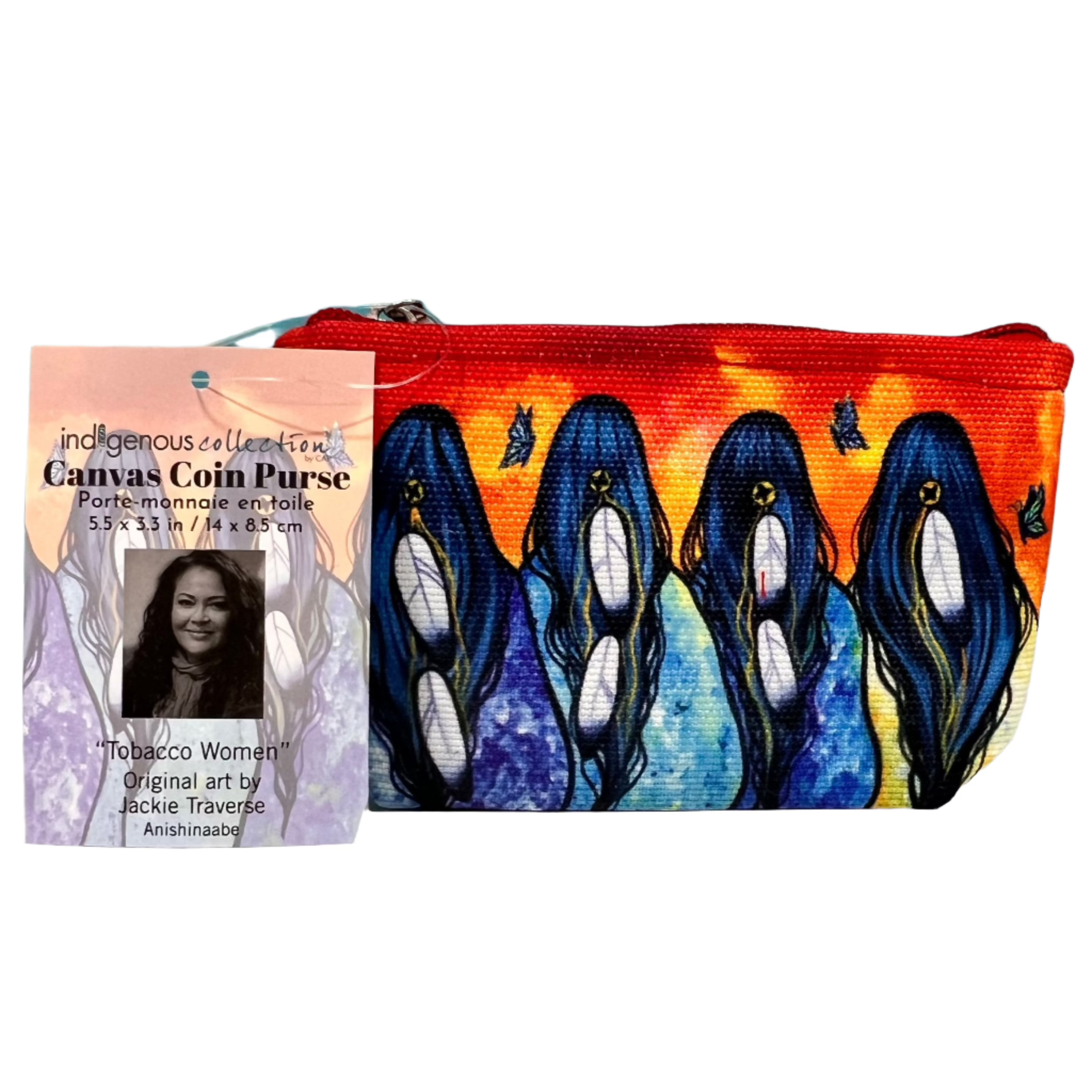 Indigenous Collection - Canvas Coin Purse "Leaving Soon"