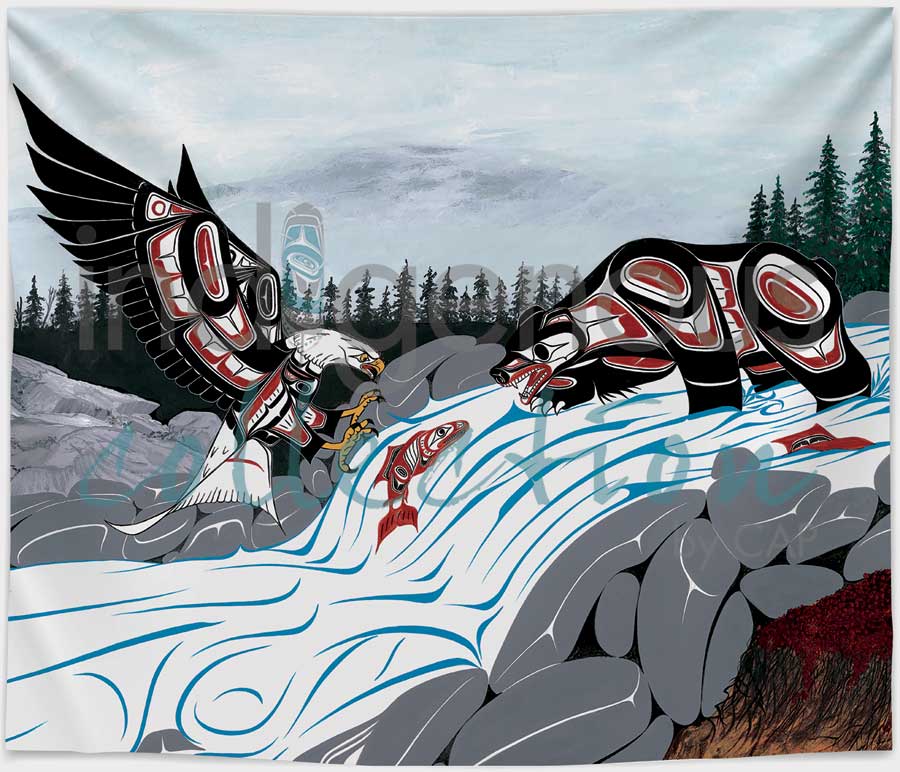 Indigenous Collection - Art Printed Fleece Blankets