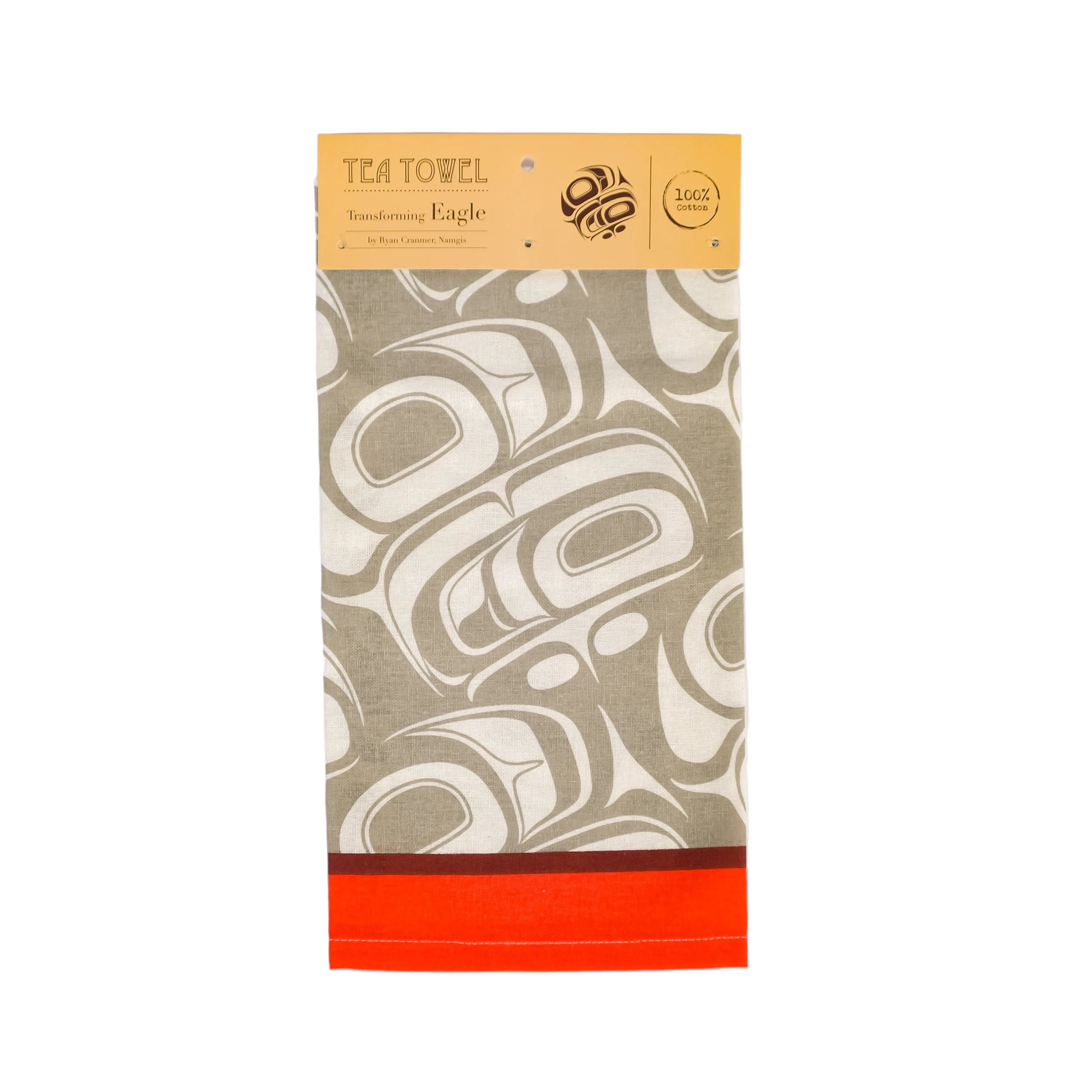 Transforming Eagle Cotton Tea Towel