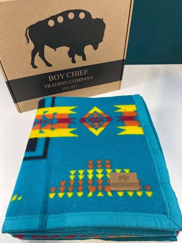 Boy Chief Premium Wool Blanket - Indigenous Box