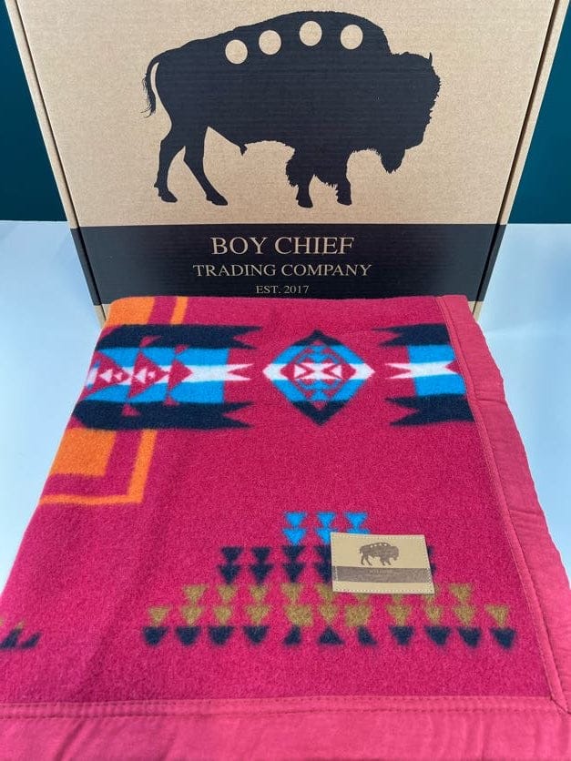 Boy Chief Premium Wool Blanket - Indigenous Box
