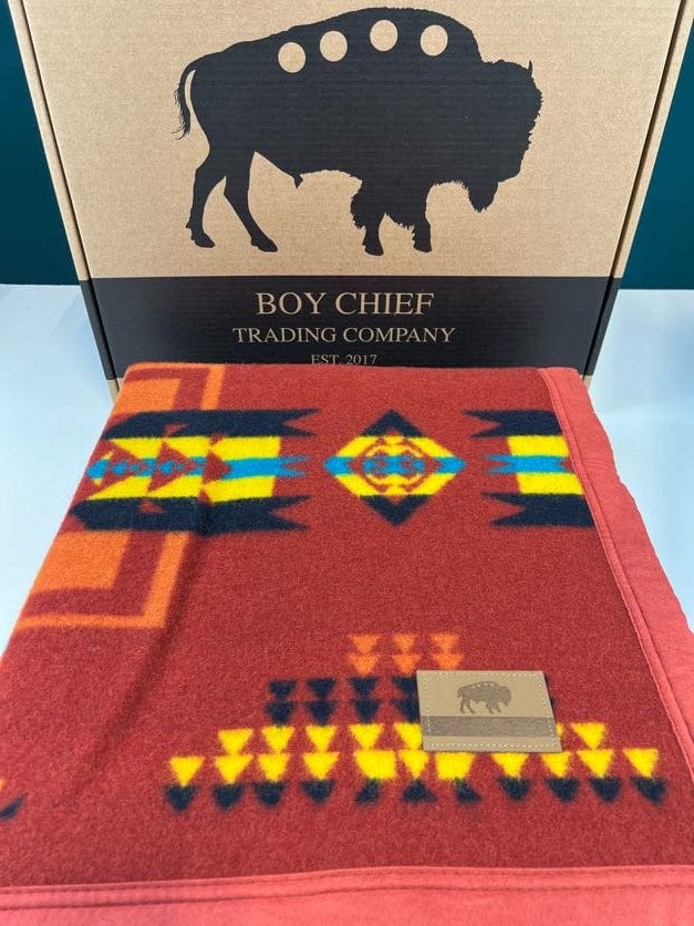 Boy Chief Premium Wool Blanket - Indigenous Box