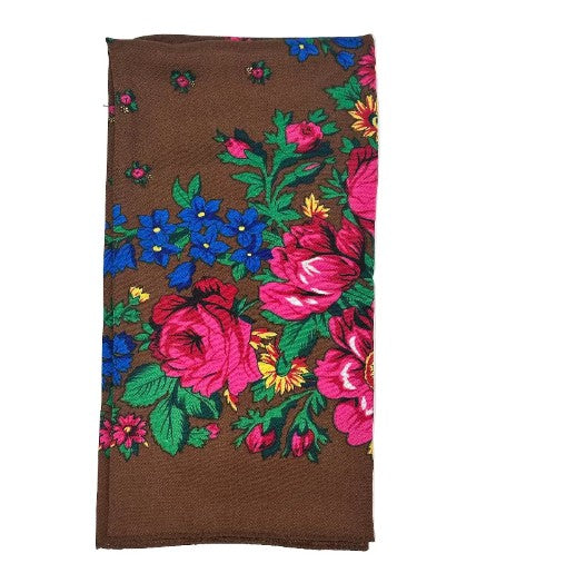Dark Brown Kokum Scarf