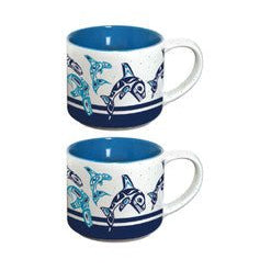 Ceramic Espresso Mugs Set of two - Indigenous Box