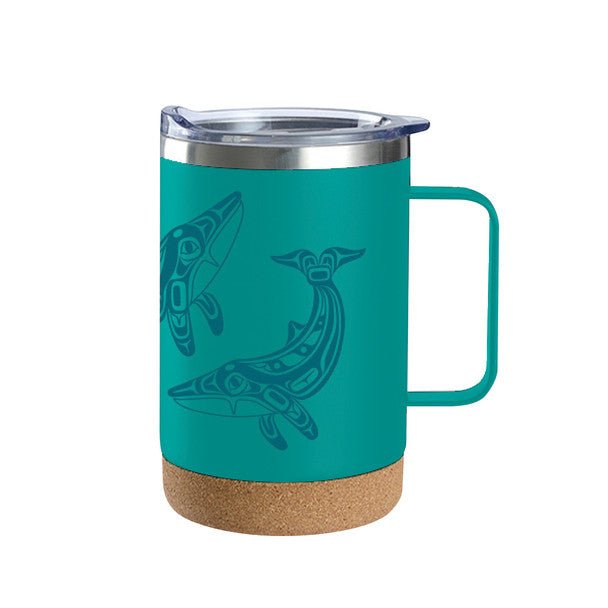 Cork Based Travel Mug 16oz (with Handle) - Indigenous Box