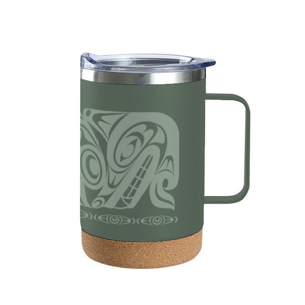 Cork Based Travel Mug 16oz (with Handle) - Indigenous Box
