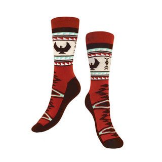 Cotton Blend Art Print Dress Socks - Indigenous Box
