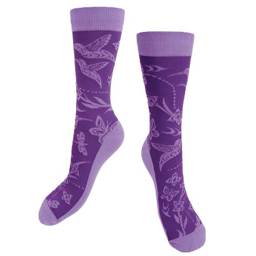 Cotton Blend Art Print Dress Socks - Indigenous Box