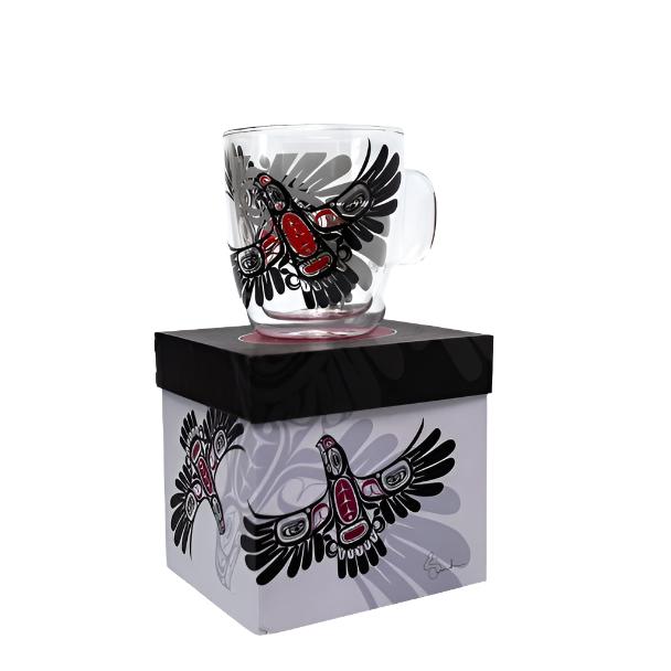 Double - Walled Glass Mug in Box - Indigenous Box