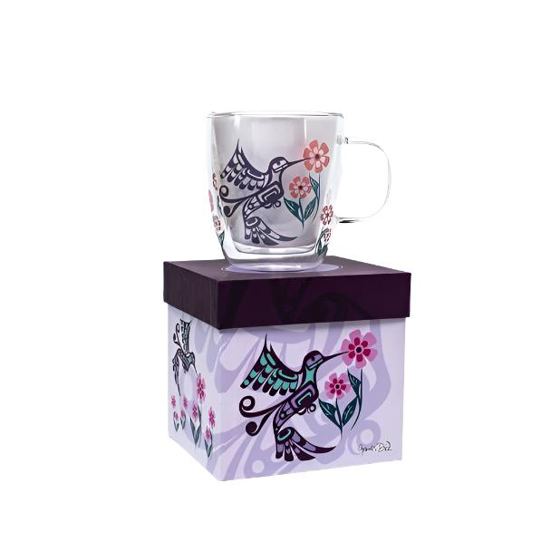 Double - Walled Glass Mug in Box - Indigenous Box