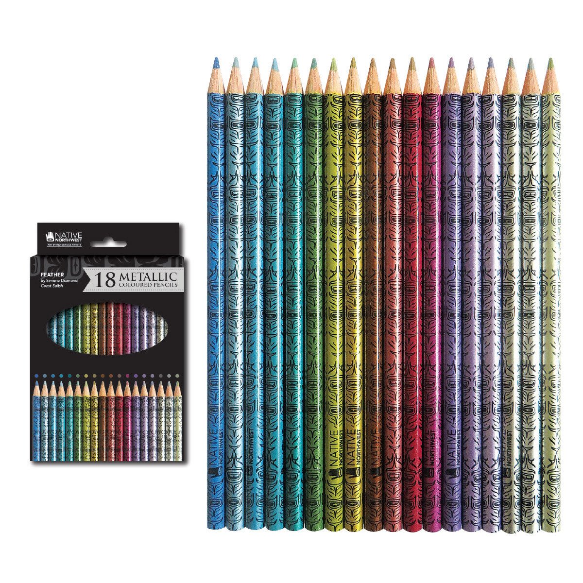 HB Pencils and Colouring Pencils - Indigenous Box