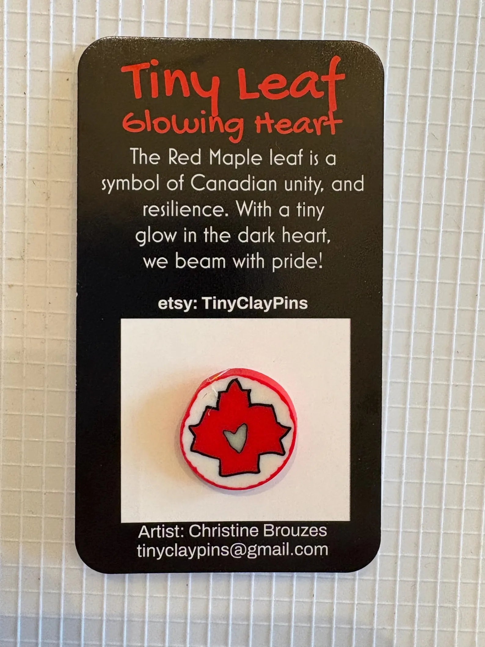 Tiny Clay Pins, Big Meanings by Christine Brouzes