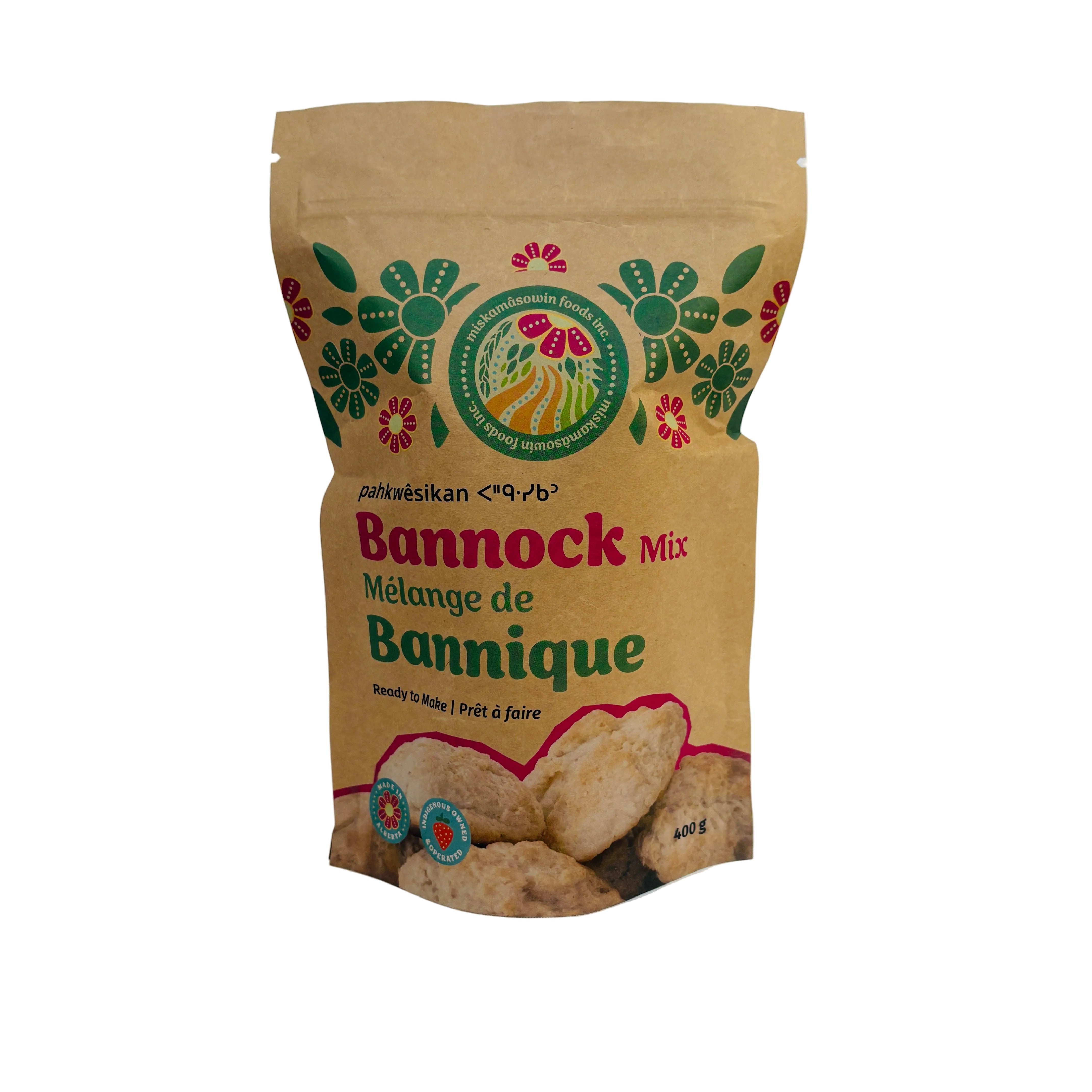 Miskamasowin Foods Inc. - Pahkwesikan Bannock Mix (400g/200g)