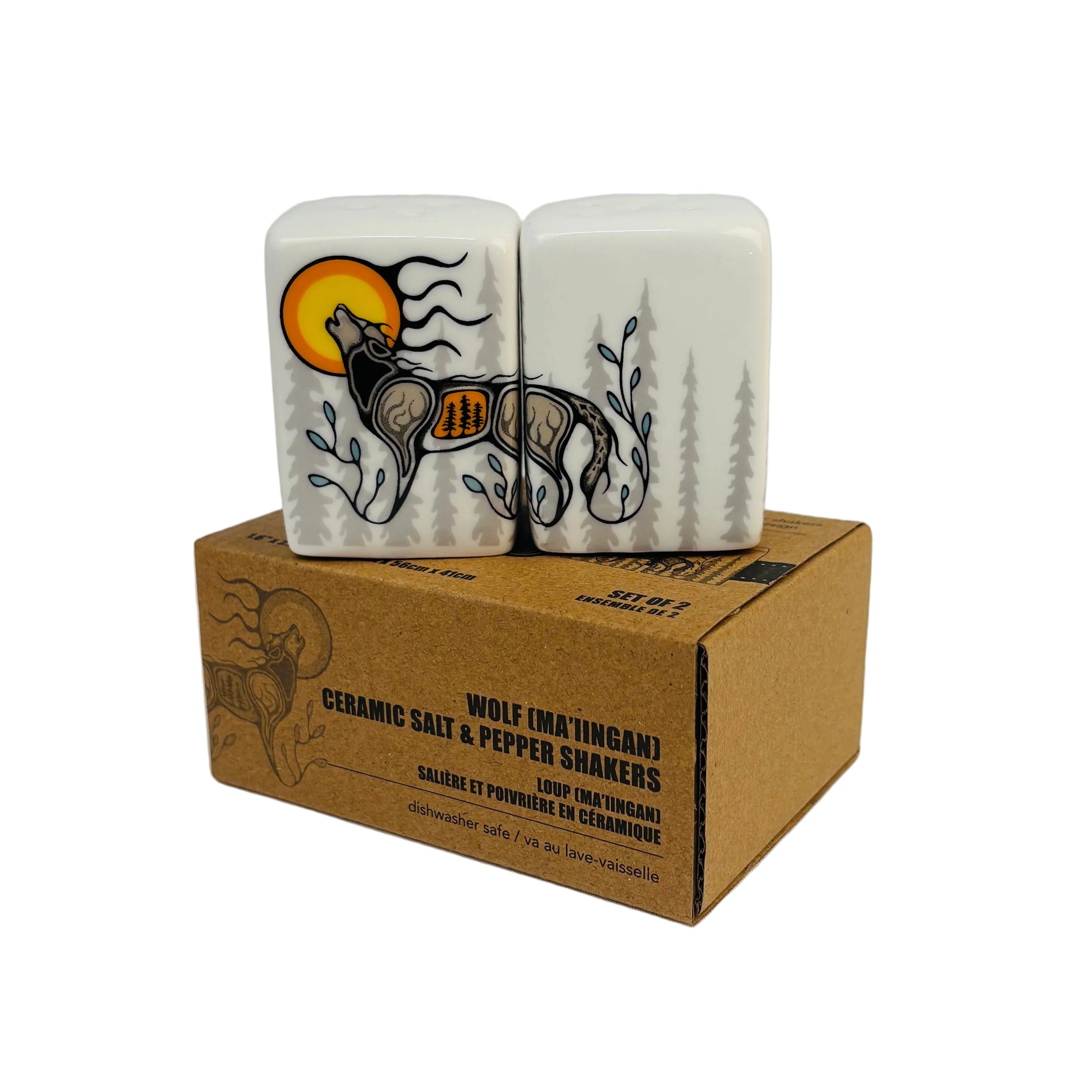Wolf Salt & Pepper Shakers