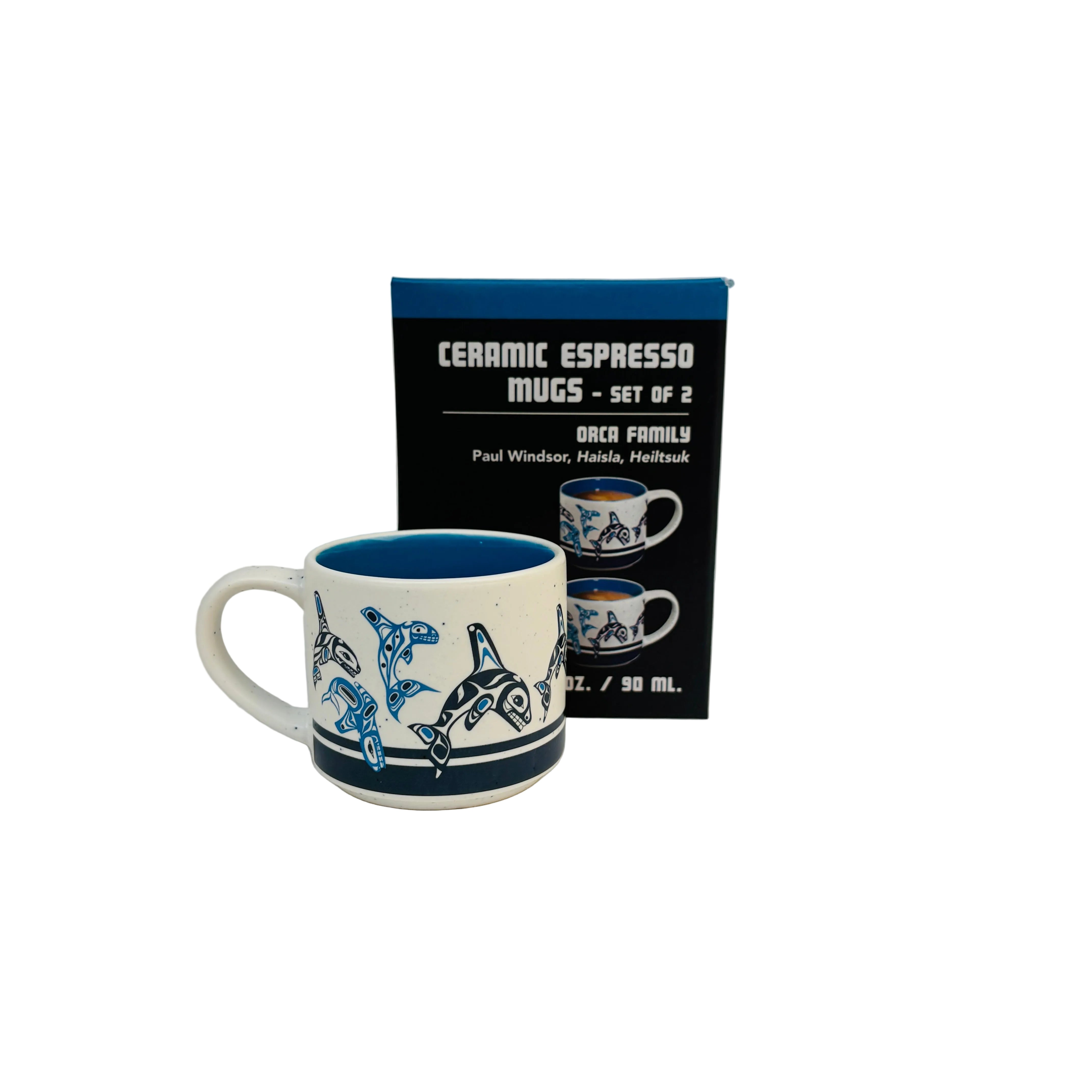 Native Northwest - Ceramic Espresso Mugs (Set of 2)