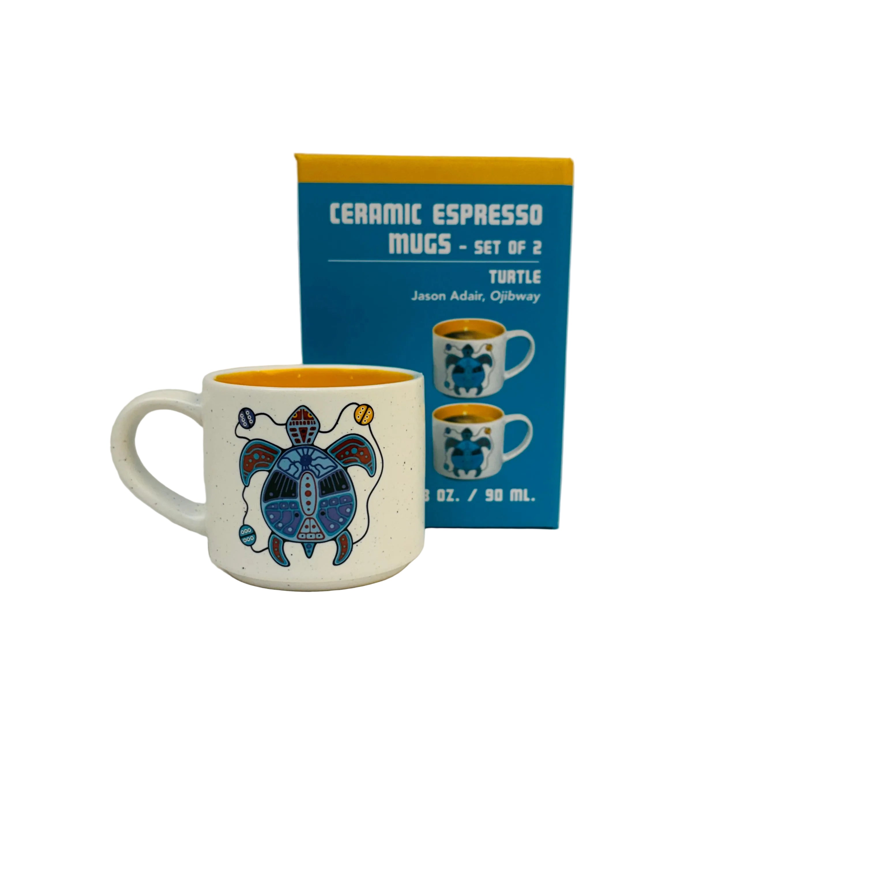 Native Northwest - Ceramic Espresso Mugs (Set of 2)