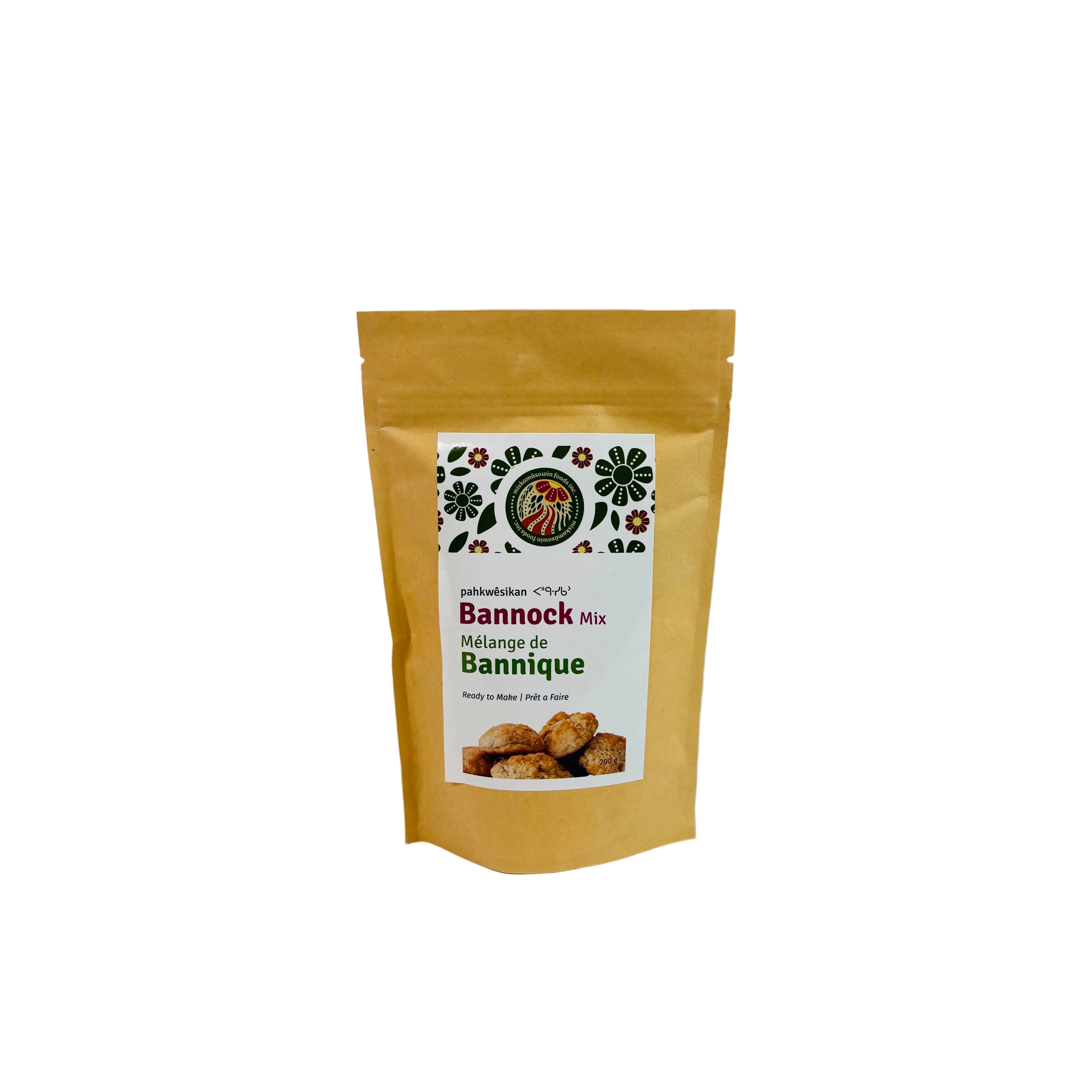 Miskamasowin Foods Inc. - Pahkwesikan Bannock Mix (400g/200g)