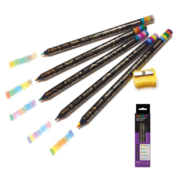 Native Northwest - Rainbow Coloured Pencils 5 pack