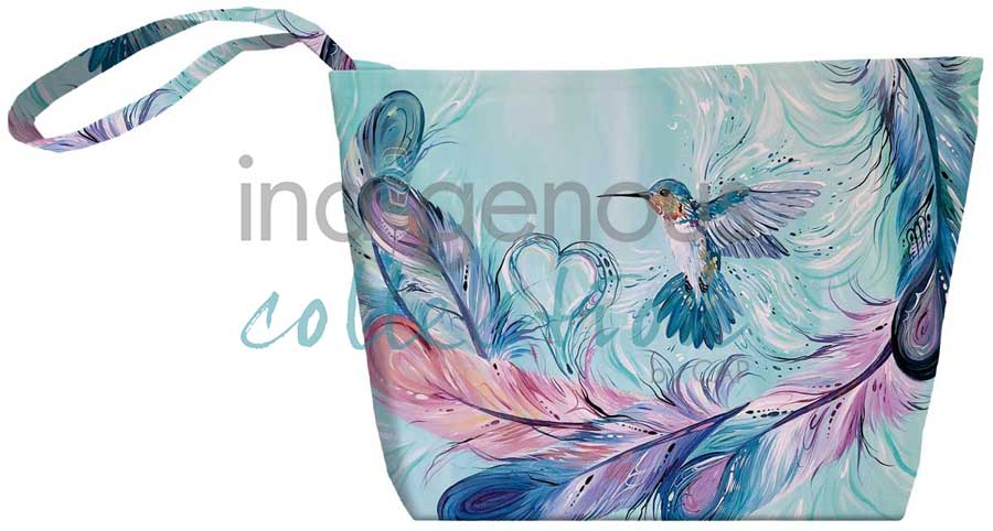Small Zipper Canvas Tote Bag