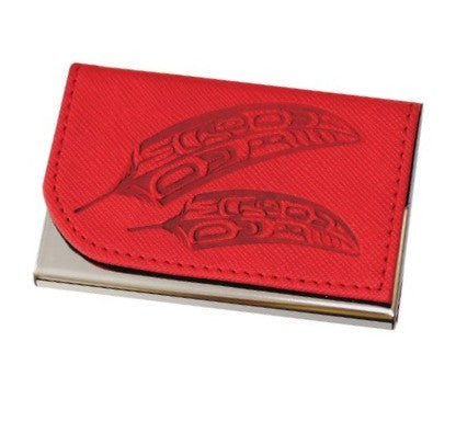 Red Business Card Holder Case