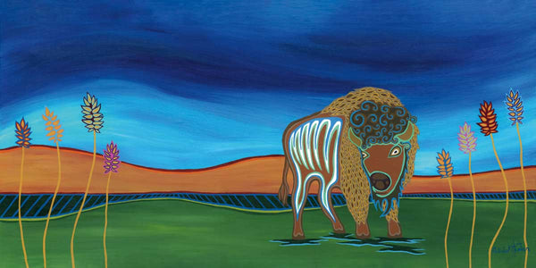 Patrick Hunter Framed Print Buffalo of the Plains