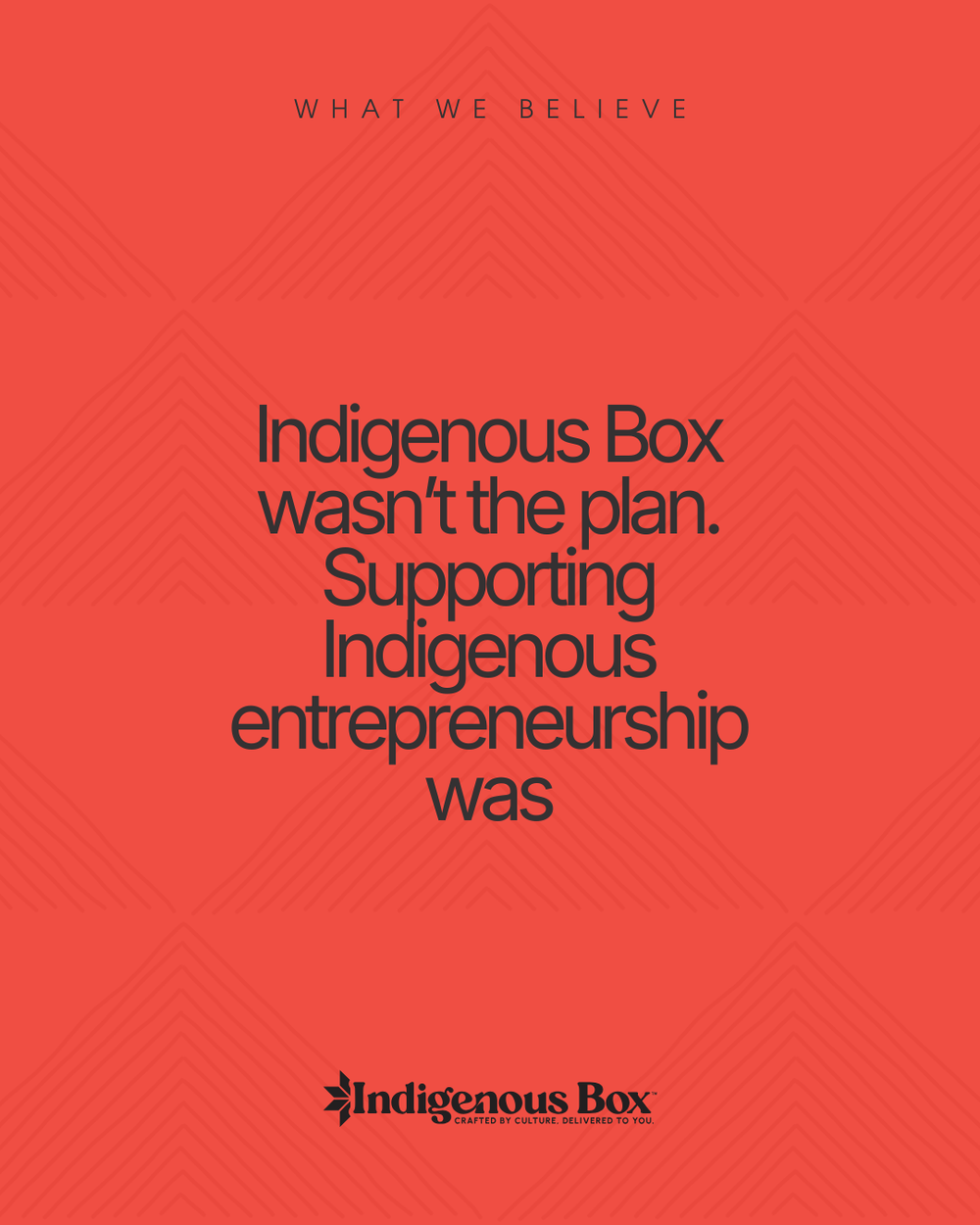 The plan was never Indigenous Box