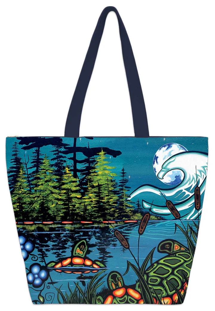 Indigenous Collection - Large Canvas Tote Bag